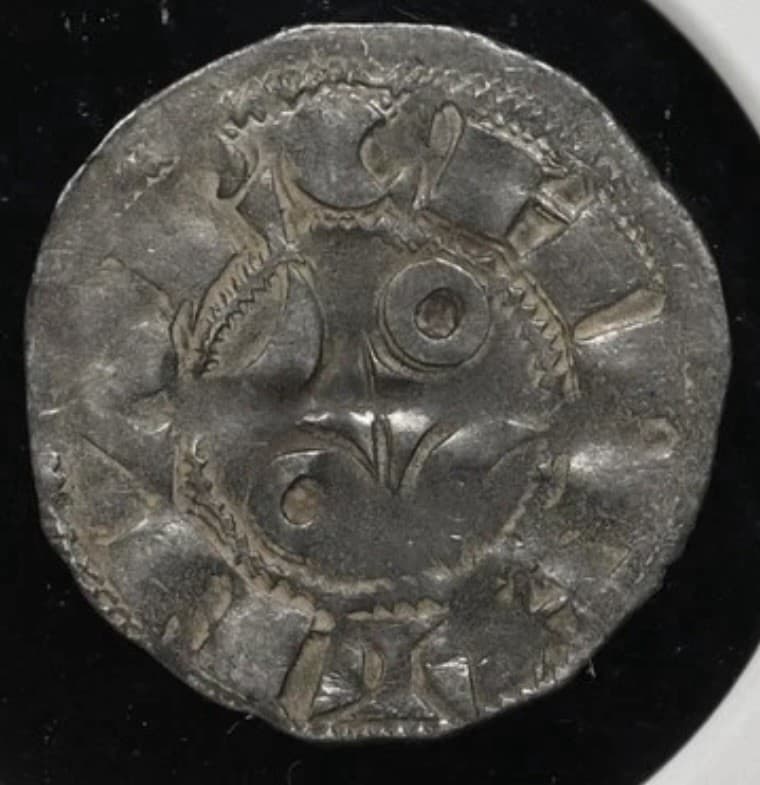 NGC XF40. FRANCE 1199-1249 AD, La Marche Hugh IX-X Louis IV Silver Medieval Coin 3