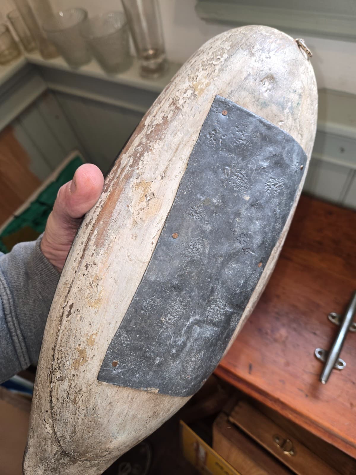 Vintage 1920's Golden Eye Drake -Doug Jester- Chincoteague VA. working Decoy 2