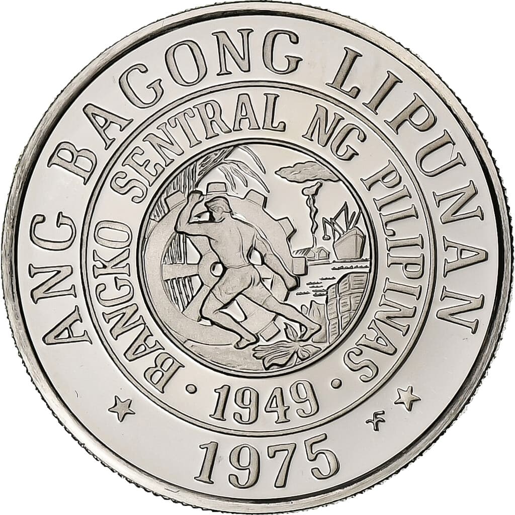 [#1307958] Philippines, 25 Sentimos, 1975, Franklin Mint, Proof, Copper-nickel, 