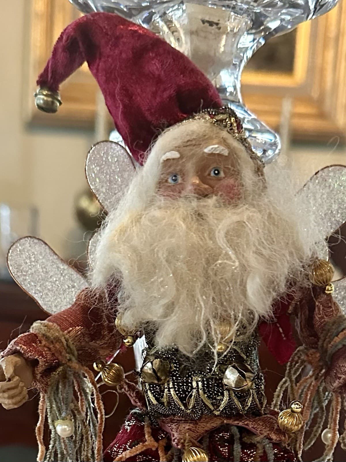 MARK ROBERTS Collection SANTA ELF Jester Patchwork Christmas FAIRY 3