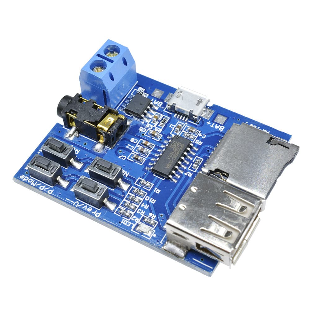 TF Card U Disk MP3 Format Decoder Board Aamplifier Decoding Audio Player Module 5