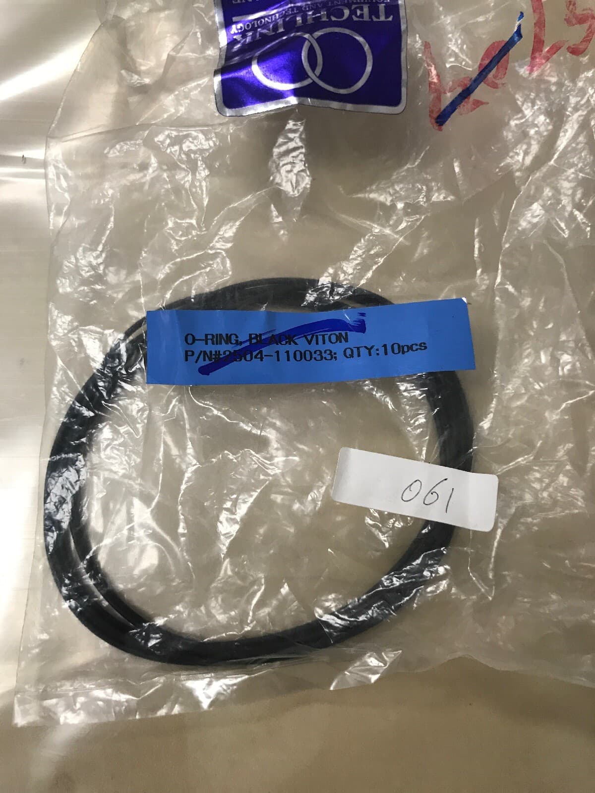 ST061 O-ring, Black VITON PN 2504-110033 2