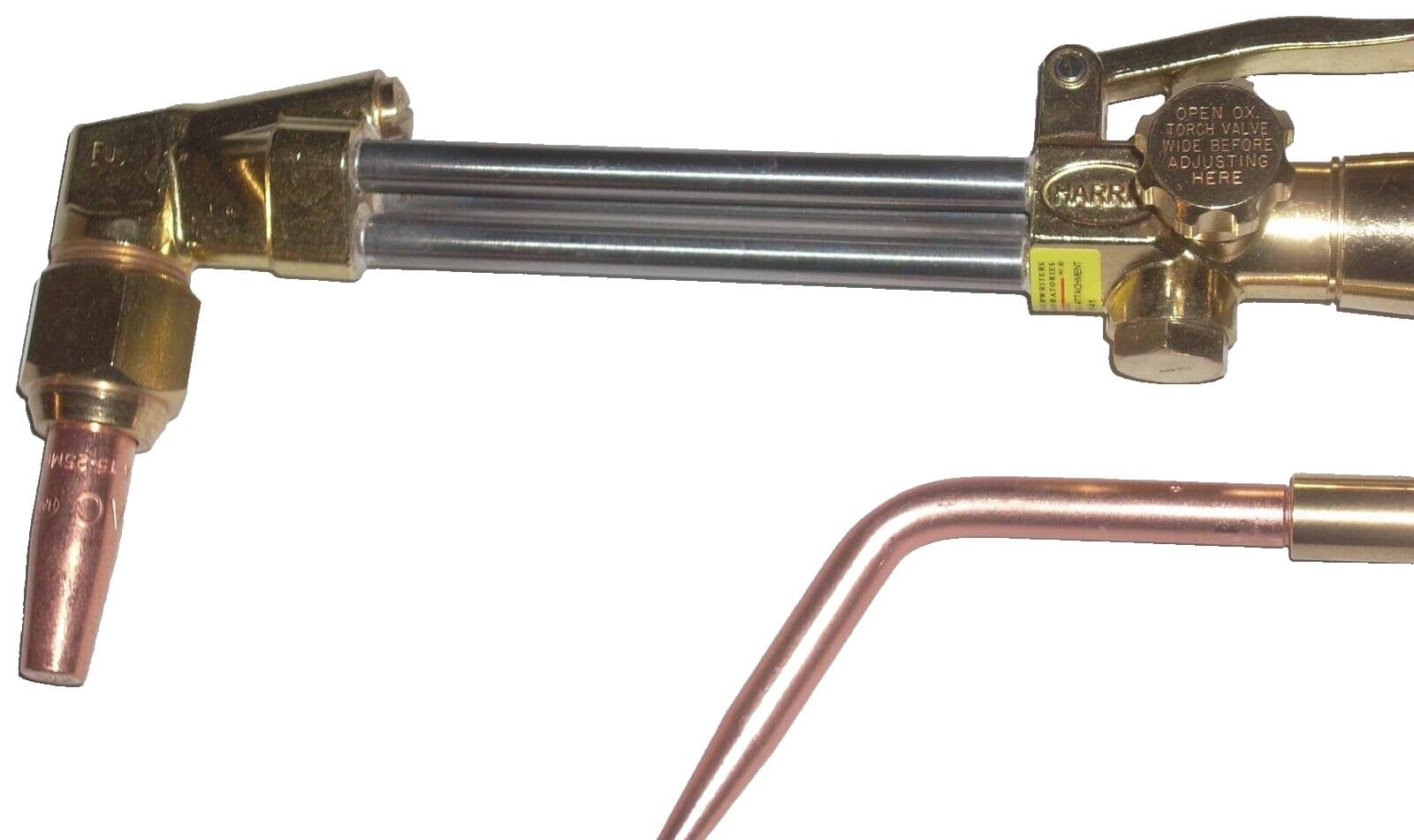Harris Ironworker Oxy Acetylene Cutting Welding Torch w Gas Mixer & Tips 4