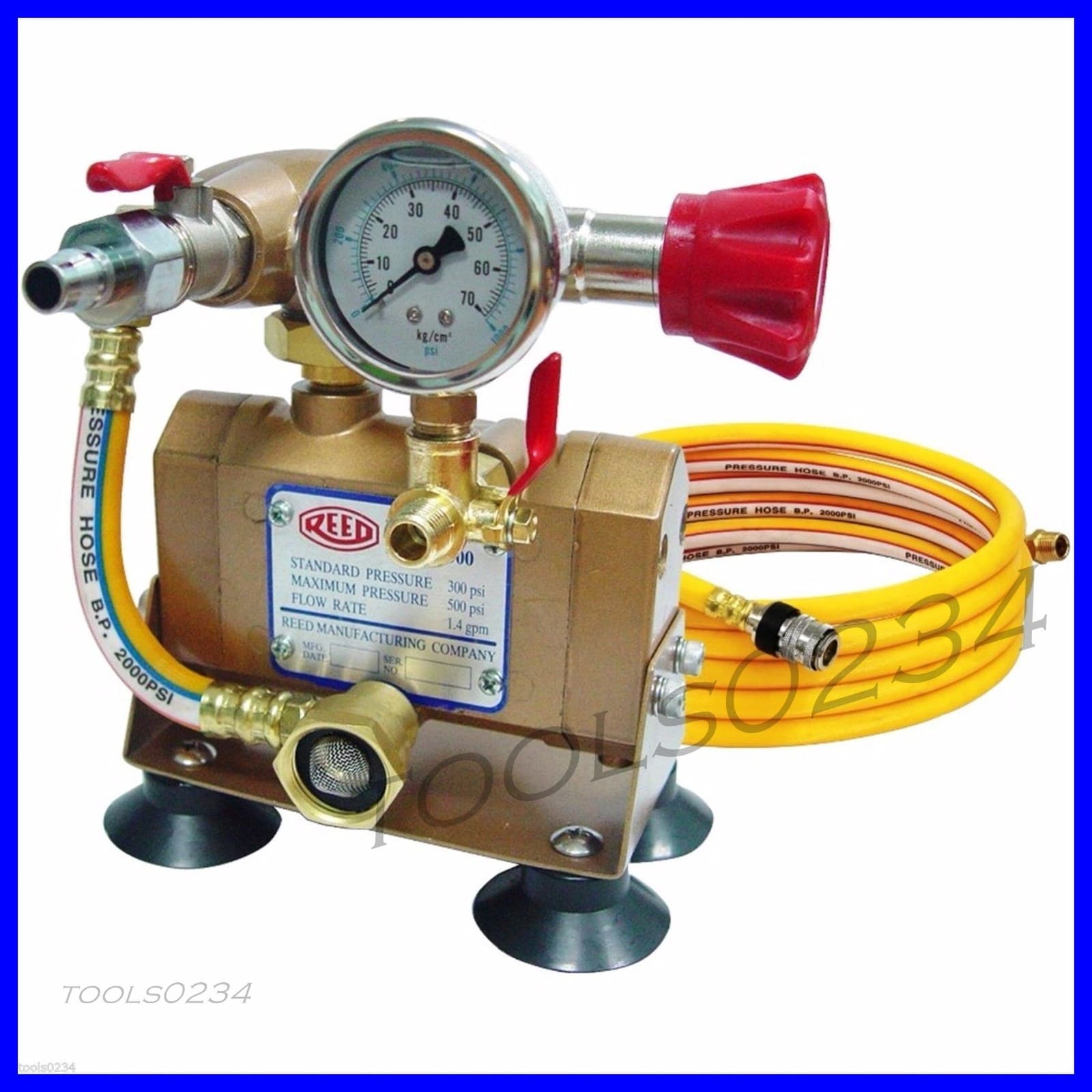 Reed DPHTP500 Drill Powered Hydrostatic Test Pump 500 PSI 1.3GPM 08177 4