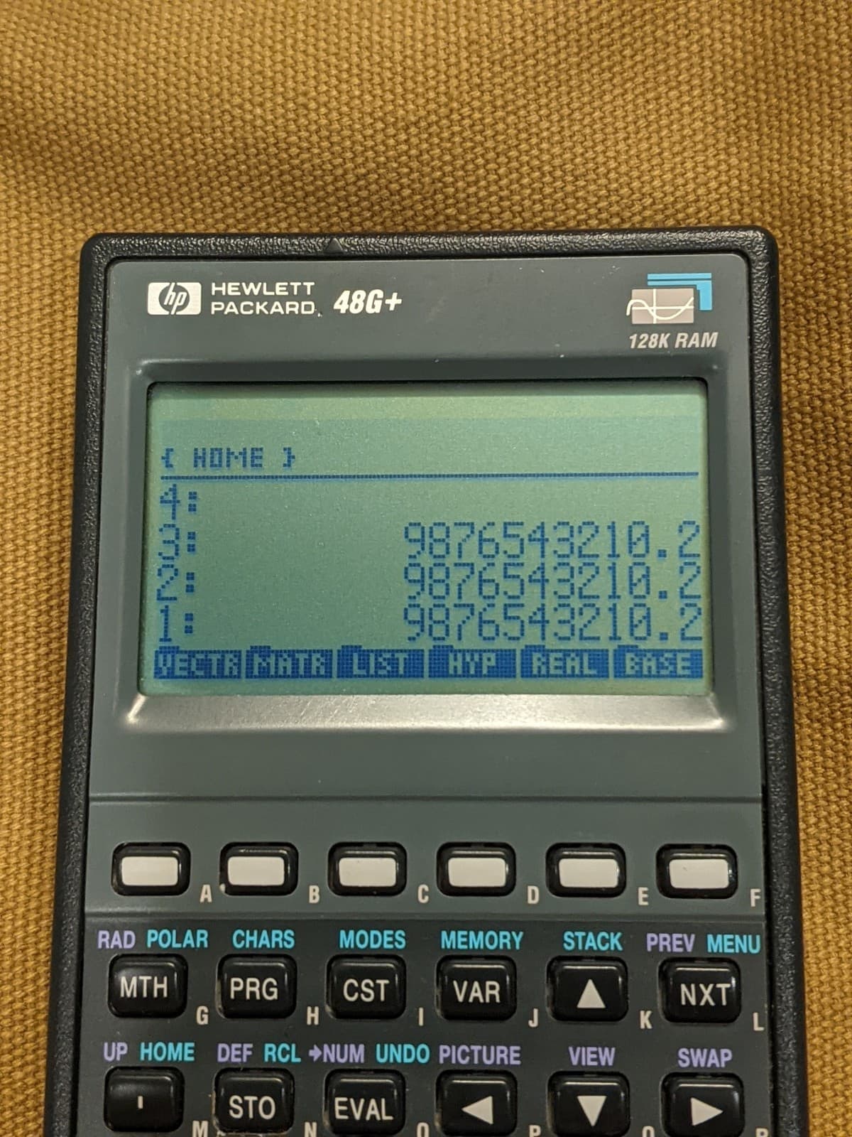 HP 48G+ Graphing Scientific Calculator Gray 128K RAM Excellent! 3