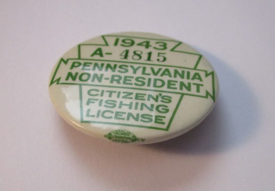 1943 PENNSYLVANIA NON-RESIDENT CITIZEN'S FISHING LICENSE 2