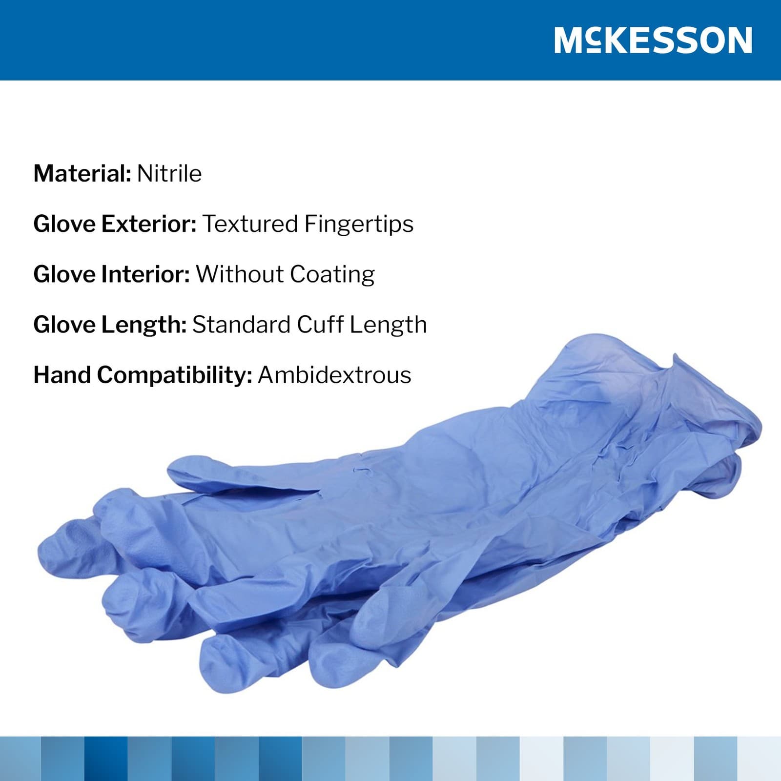 McKesson Confiderm Nitrile Exam Glove -  200 per Box 3