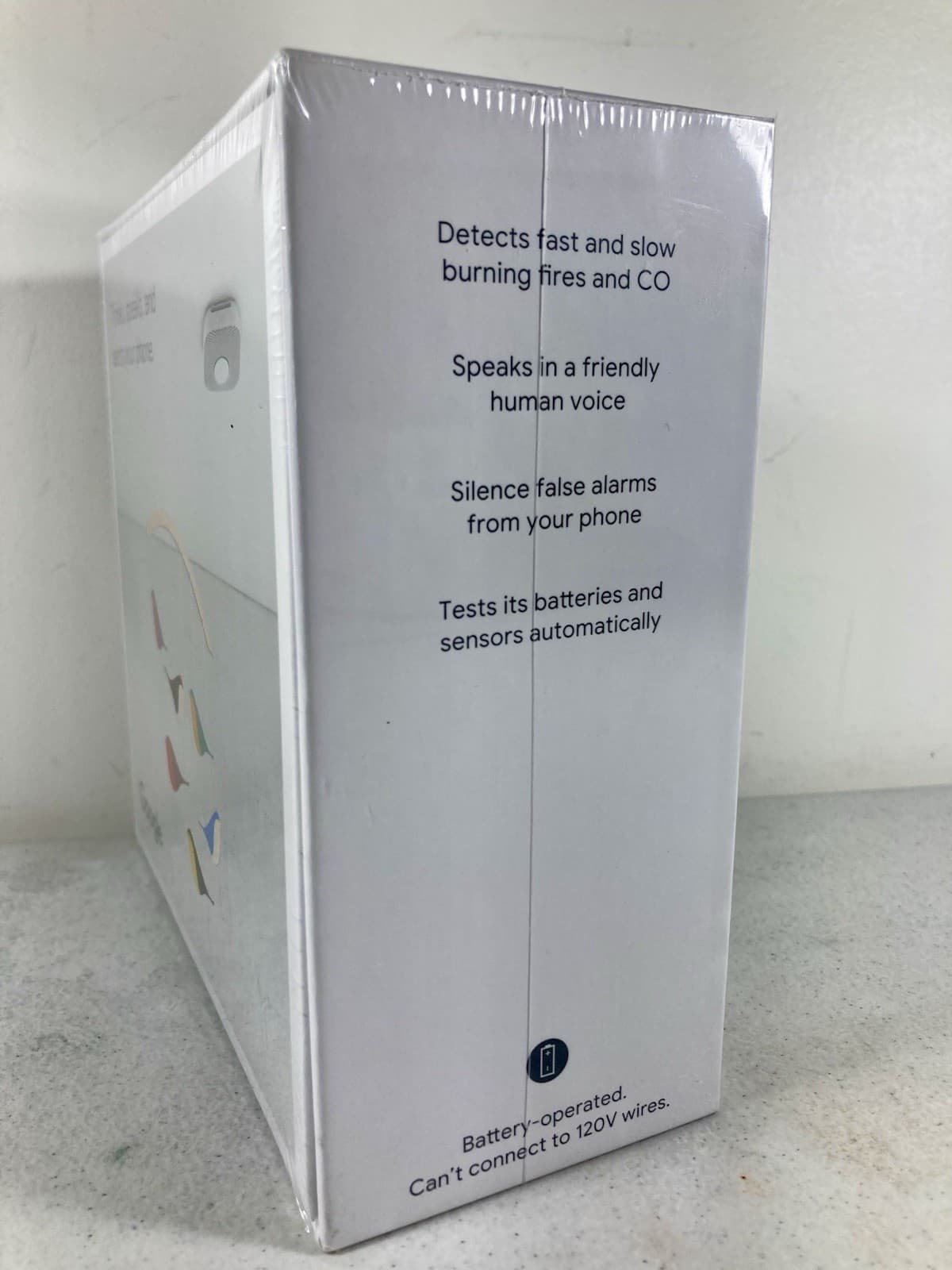 Google Nest Protect Smoke/Carbon Monoxide Alarm Detector White Battery BRAND NEW 2