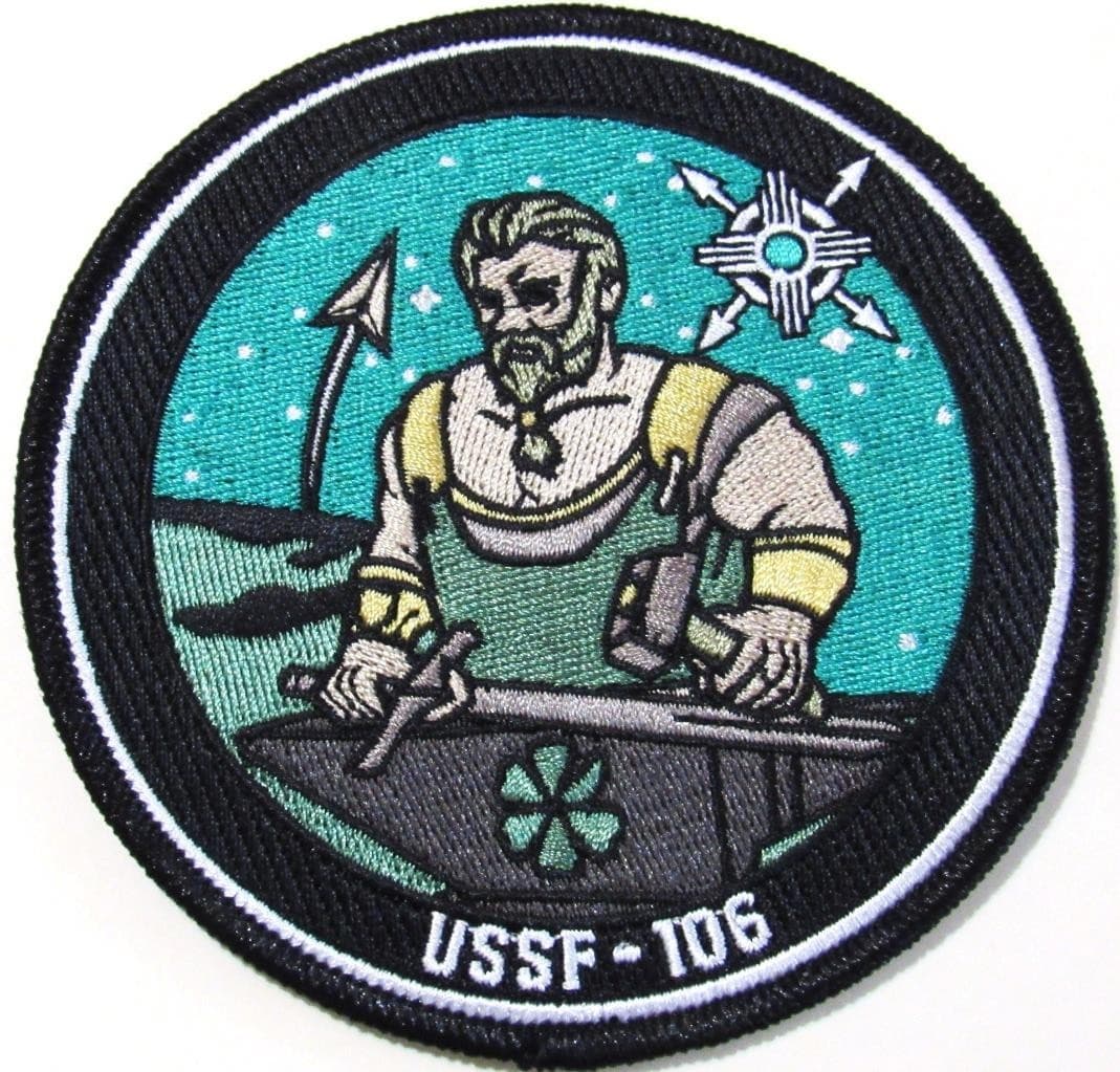 USSF-106 MISSION PATCH - 1st NATIONAL SECURITY LAUNCH ON A ULA VULCAN ROCKET