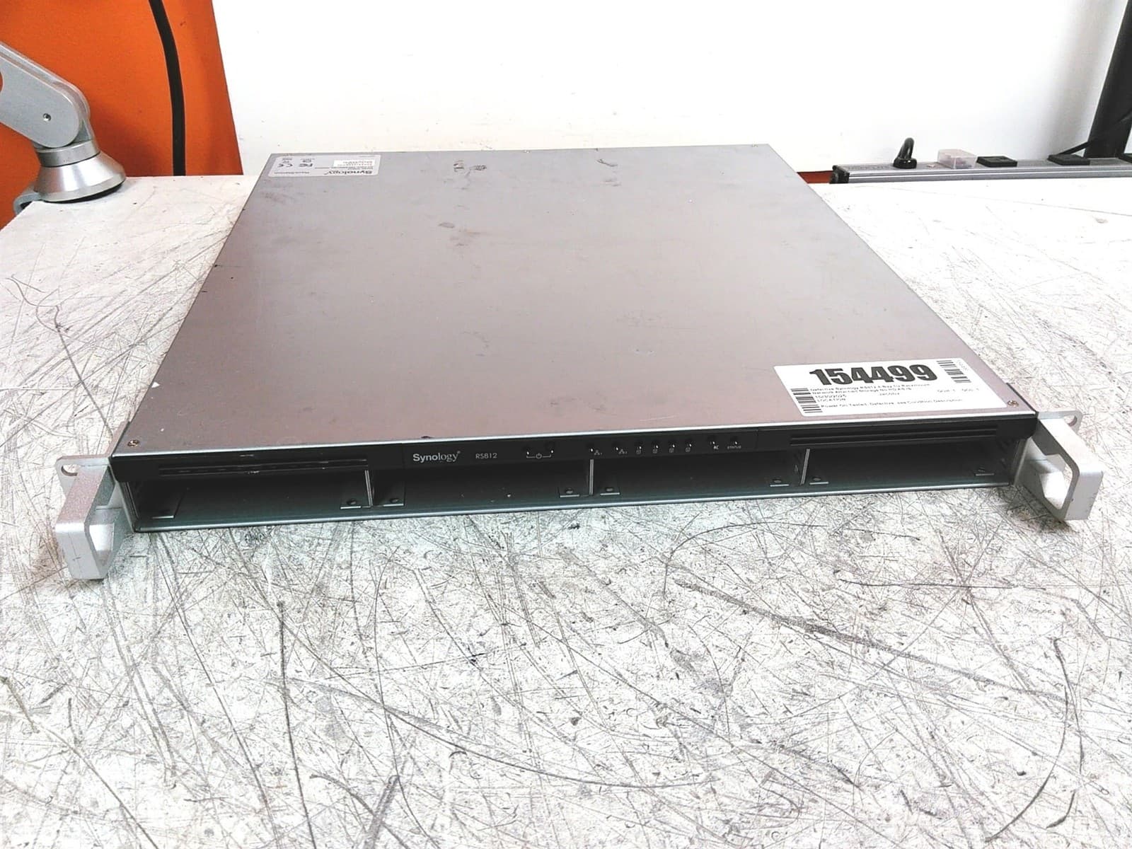 Defective Synology RackStation RS812 4-Bay 1U NAS No HD AS-IS