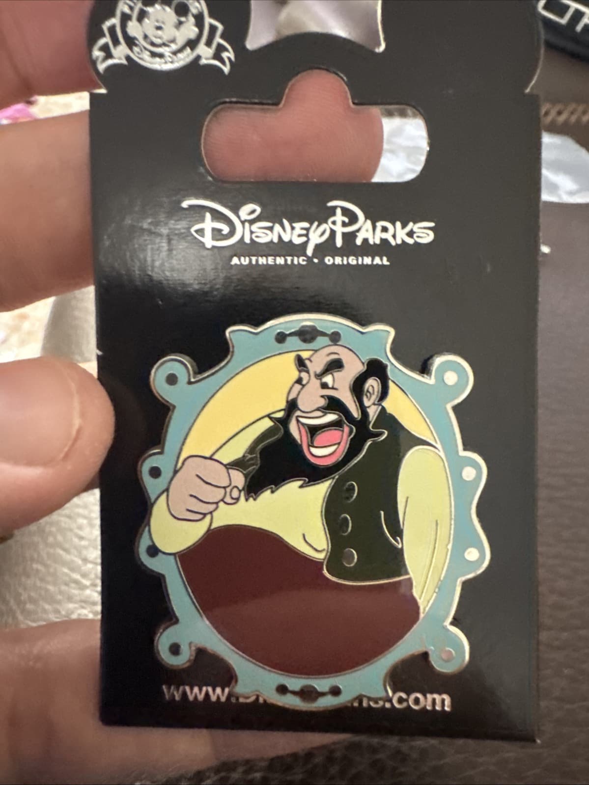 Disney Pin Villains in Frames Series Stromboli New On Card Back 2