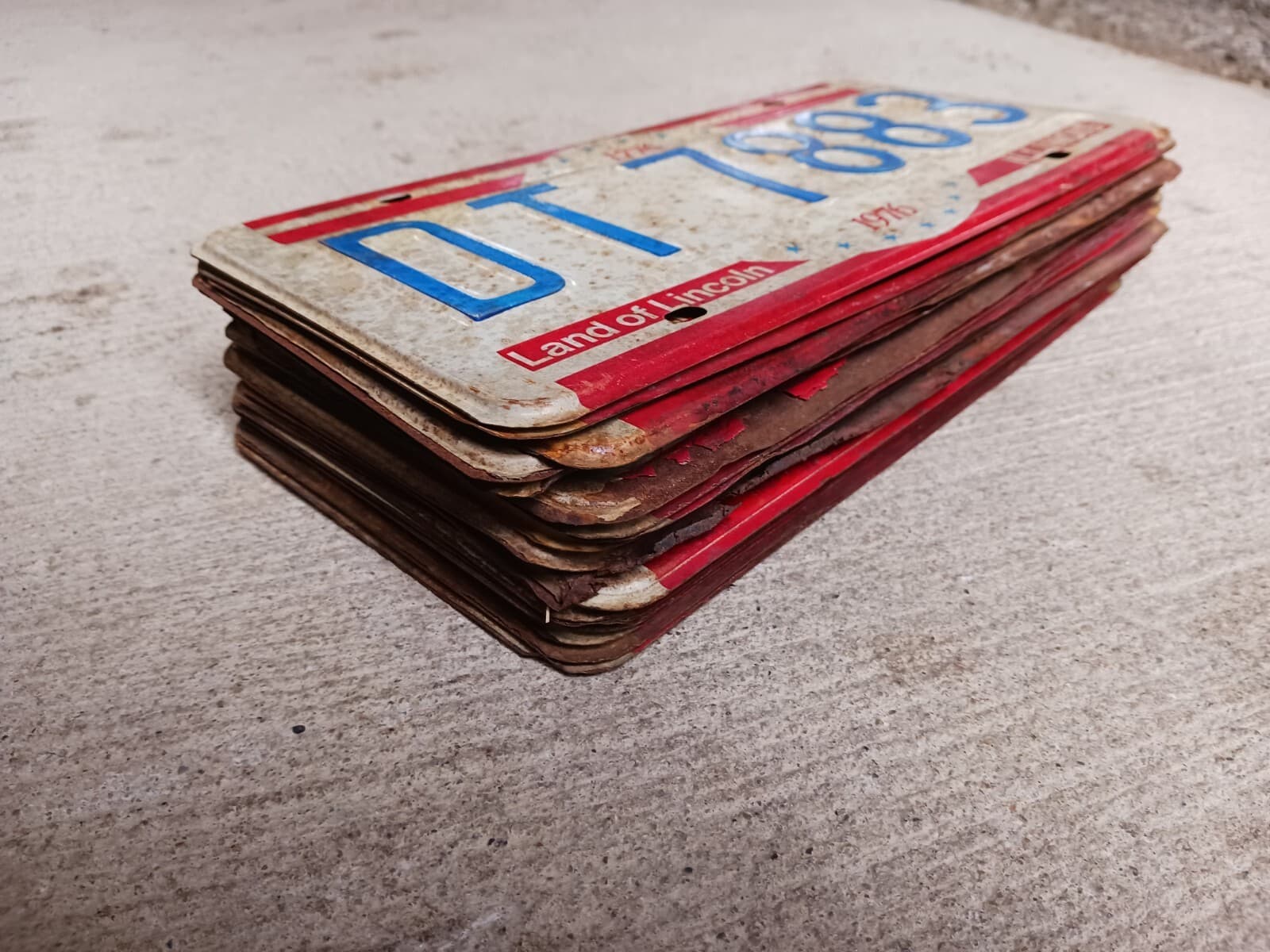 20 Illinois 1976 Bicentennial License Plates Lot Collecting or Decorating 4