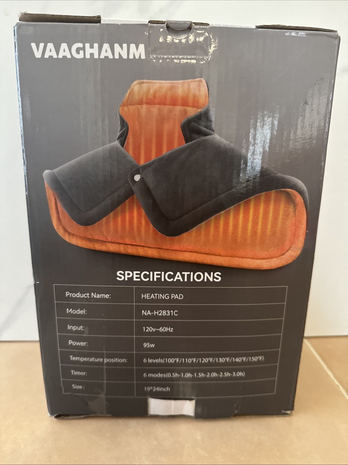 VAAGHANM Heating Pad: Electric Heat Pad for Pain Relief-Weighted Instant Heat. 4