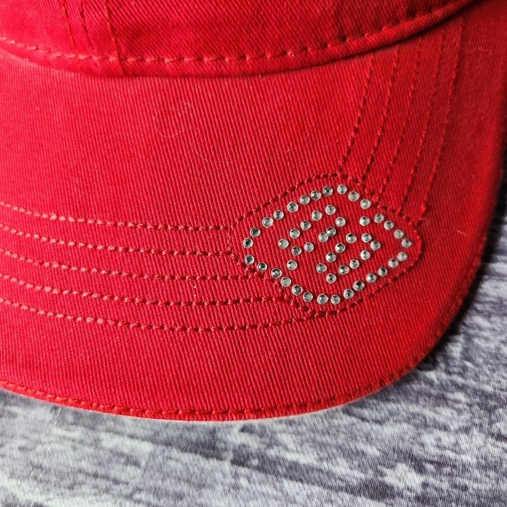 Vintage Chase Authentics Dale Earnhardt Jr Red Bling Nascar Hat Budweiser 2