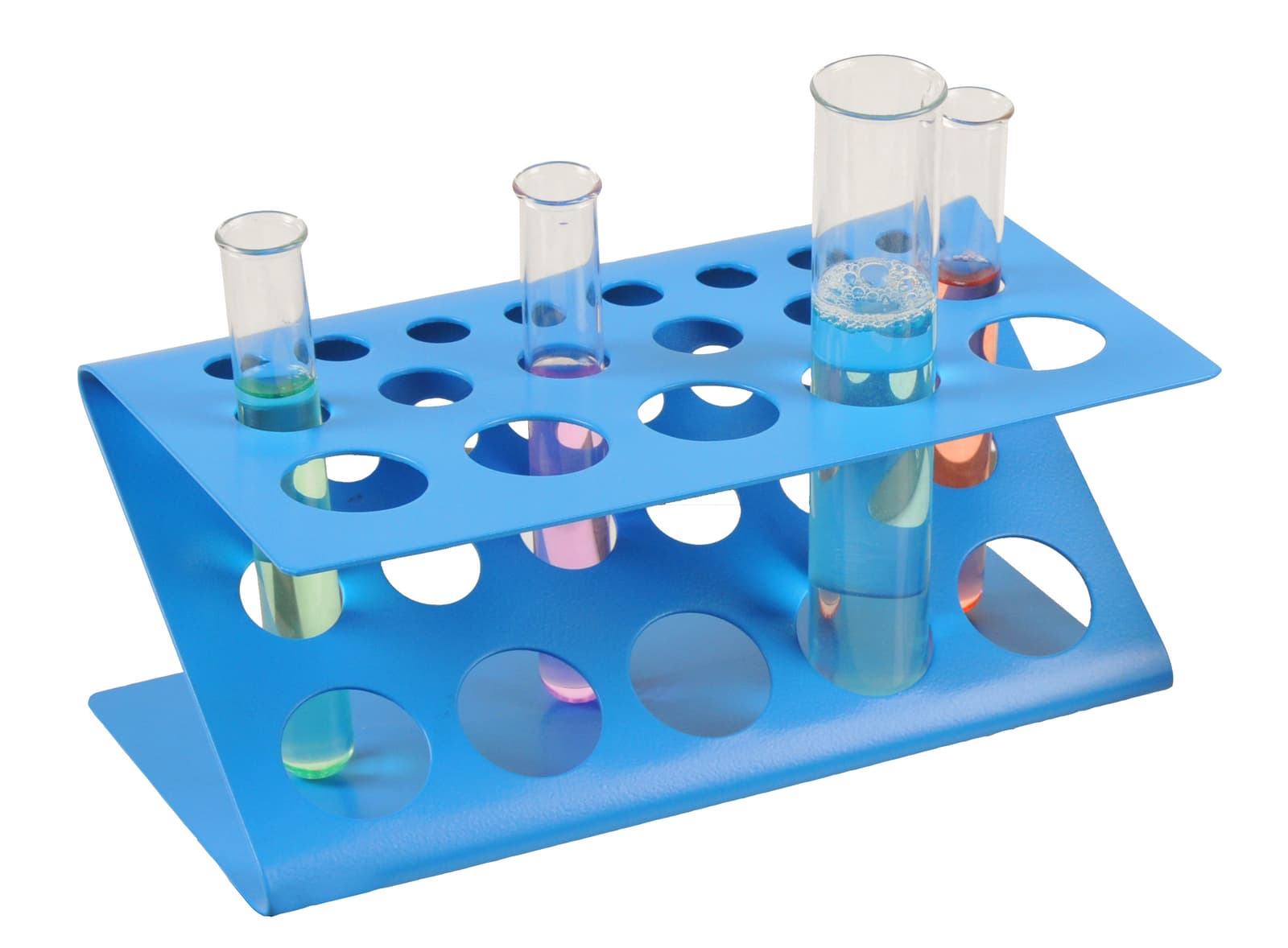 Eisco Labs Test Tube Stand, Z Shape, Aluminum (1", 0.75", 0.5") 2