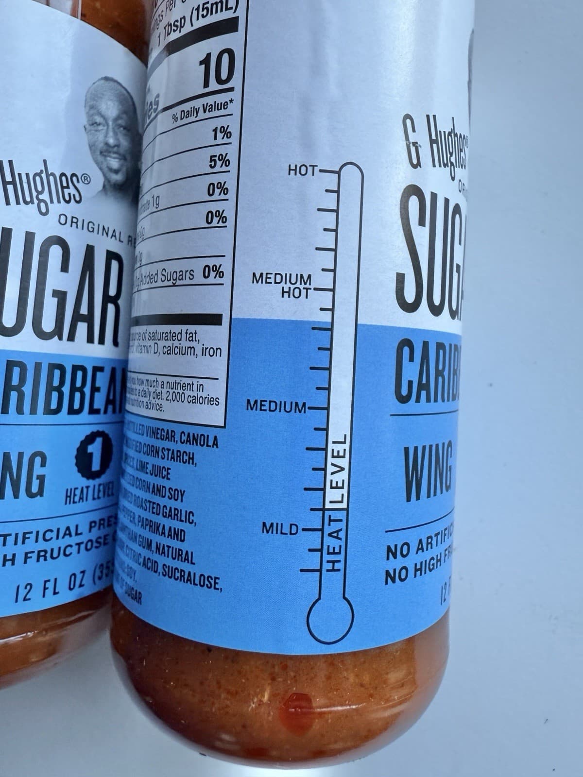 G Hughes Sugar Free Caribbean Jerk Wing Sauce (3 Pack) 12 oz bottles 3