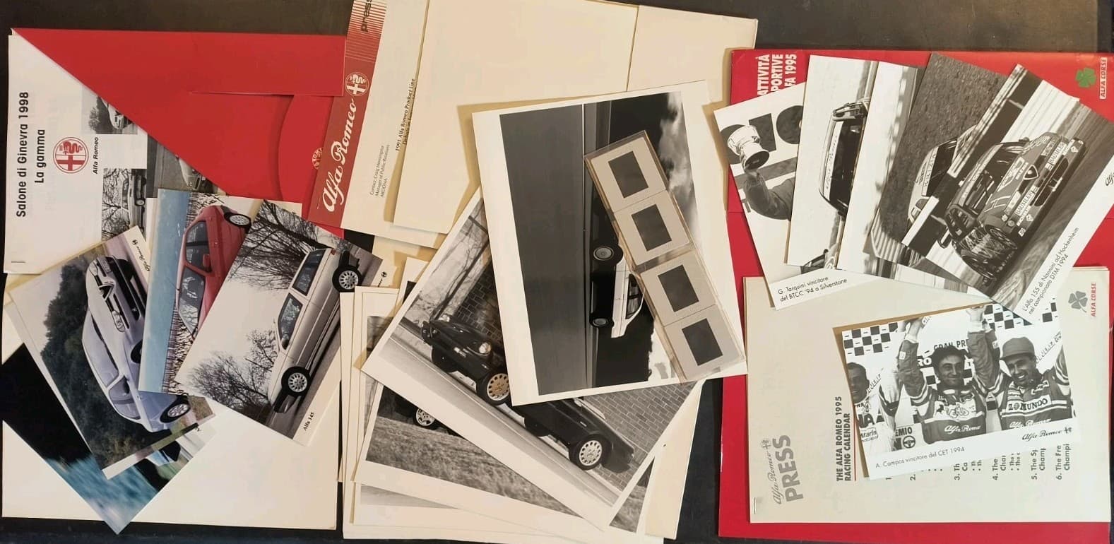 Original Alfa Romeo Press Kit Sales Brochure Print Ad Lot Photo Specs Italy 164  3
