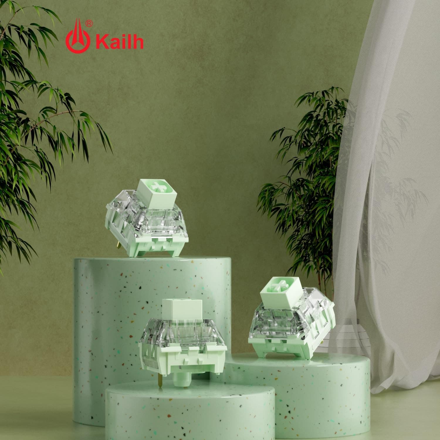 Kailh Box Jade Pro+ Switches for mx Mechanical Keyboard3-Pin 55gf/Thick Click... 6