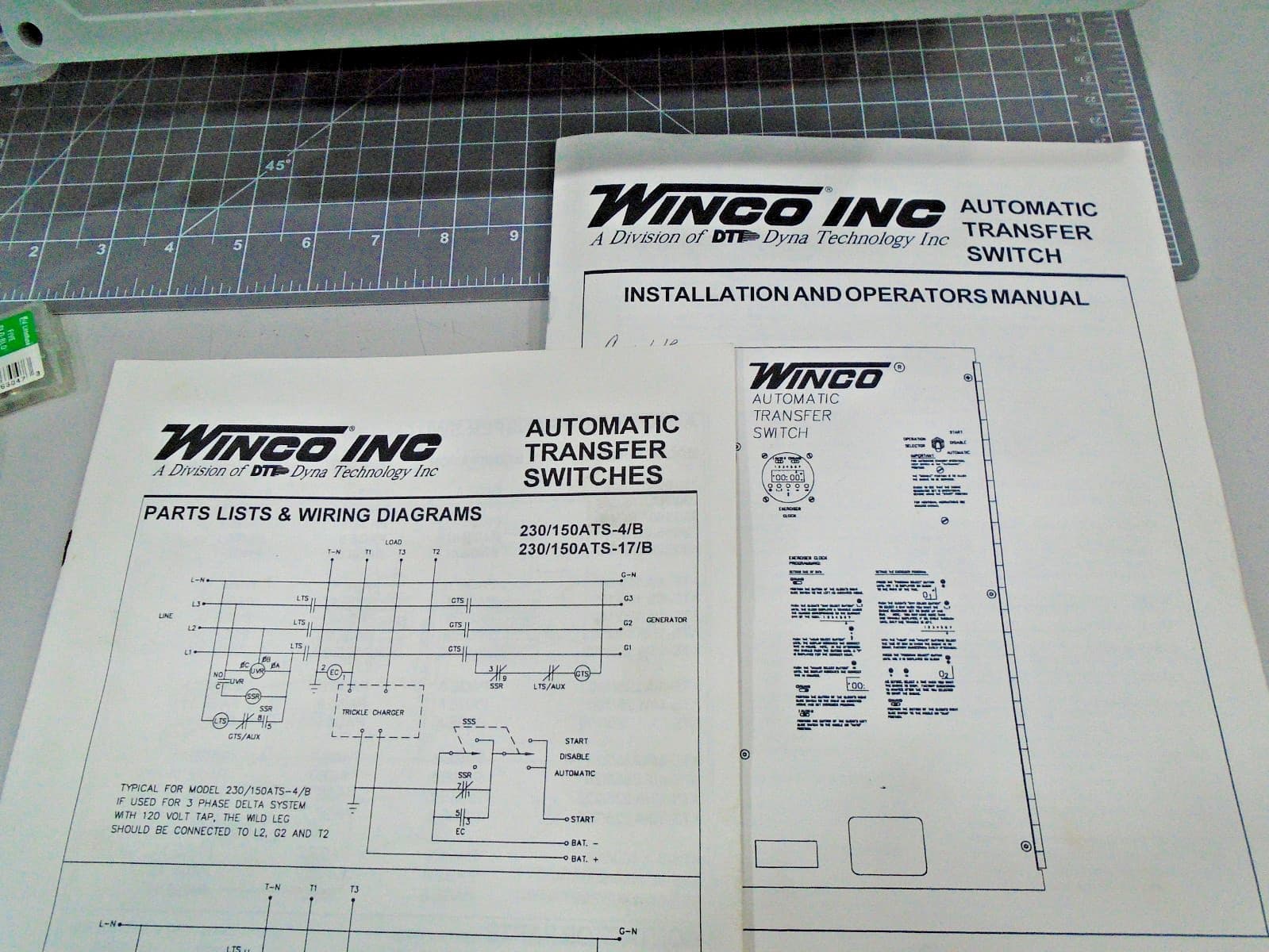 NEW Winco Automatic Transfer Switch 110/60 ATS-3C  TDU-12-DKA Enclosure CCT-24 6