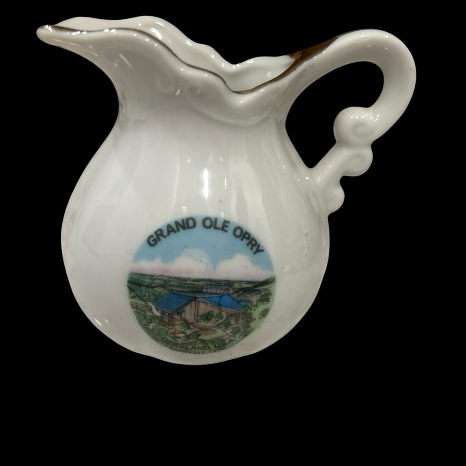 Grand Ole Opry/Opryland USA  Souvenir Collectible Pitcher 3.75” 3