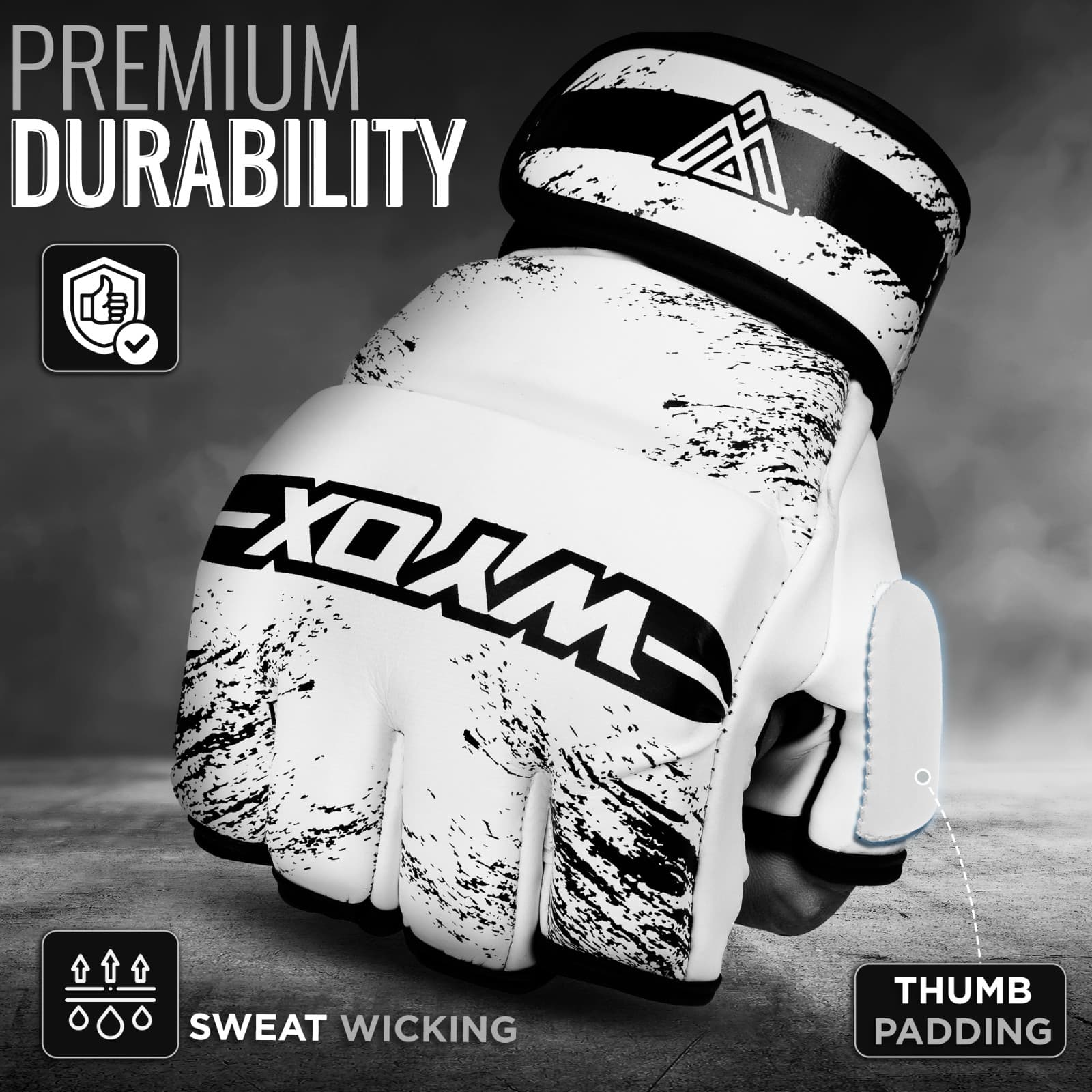 WYOX MMA Glove,MMA Sparring Gloves Men for Kickboxing, Workout Black Friday Deal 2