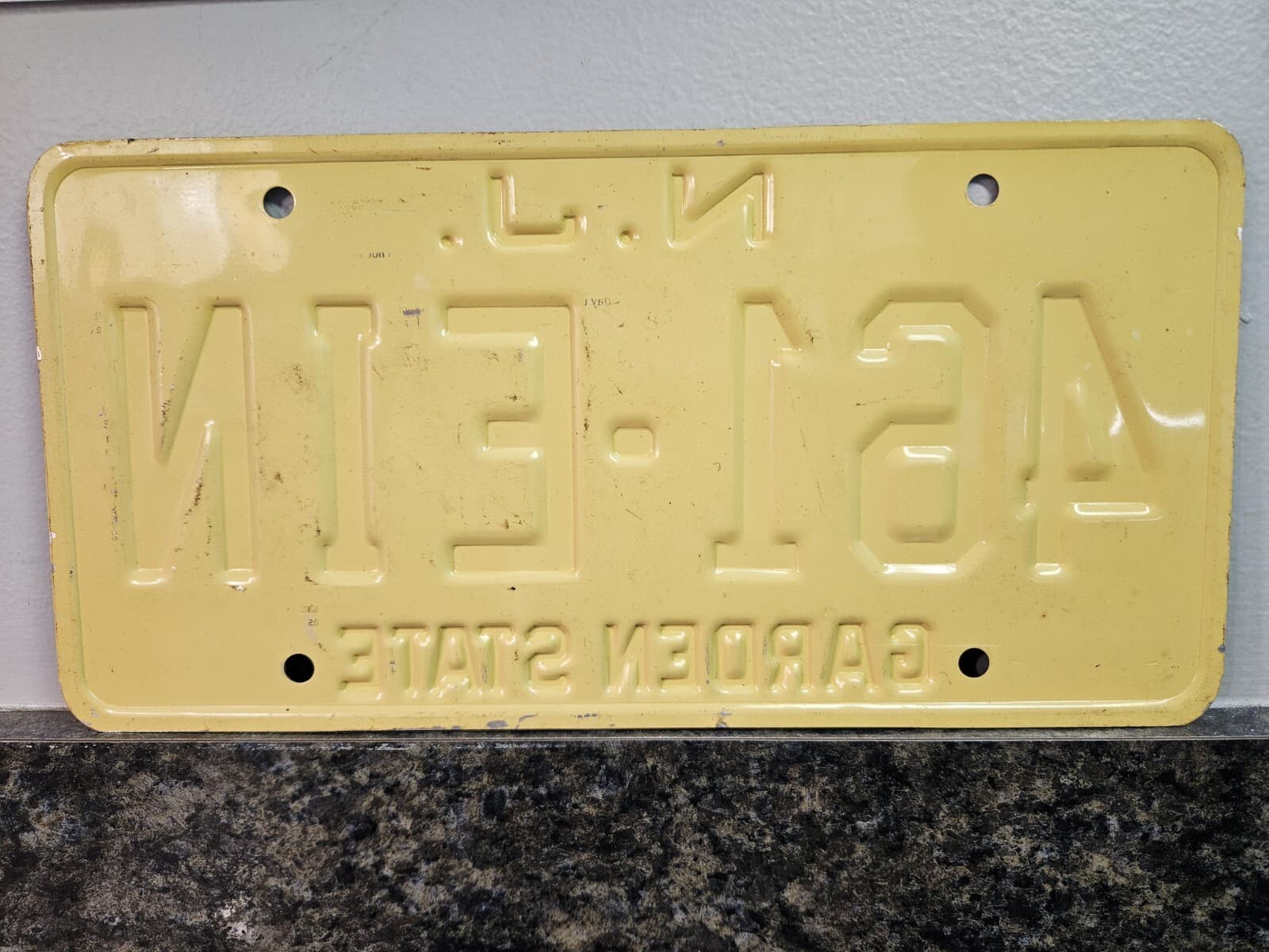 Vintage New Jersey License Plate NICE 461-EIN (Lot 609) 4