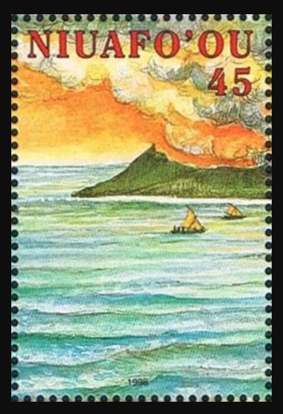 Tonga Niuafo’ou #SG252 MNH 1996 Evacuation Island two canoes [191a Mi308]