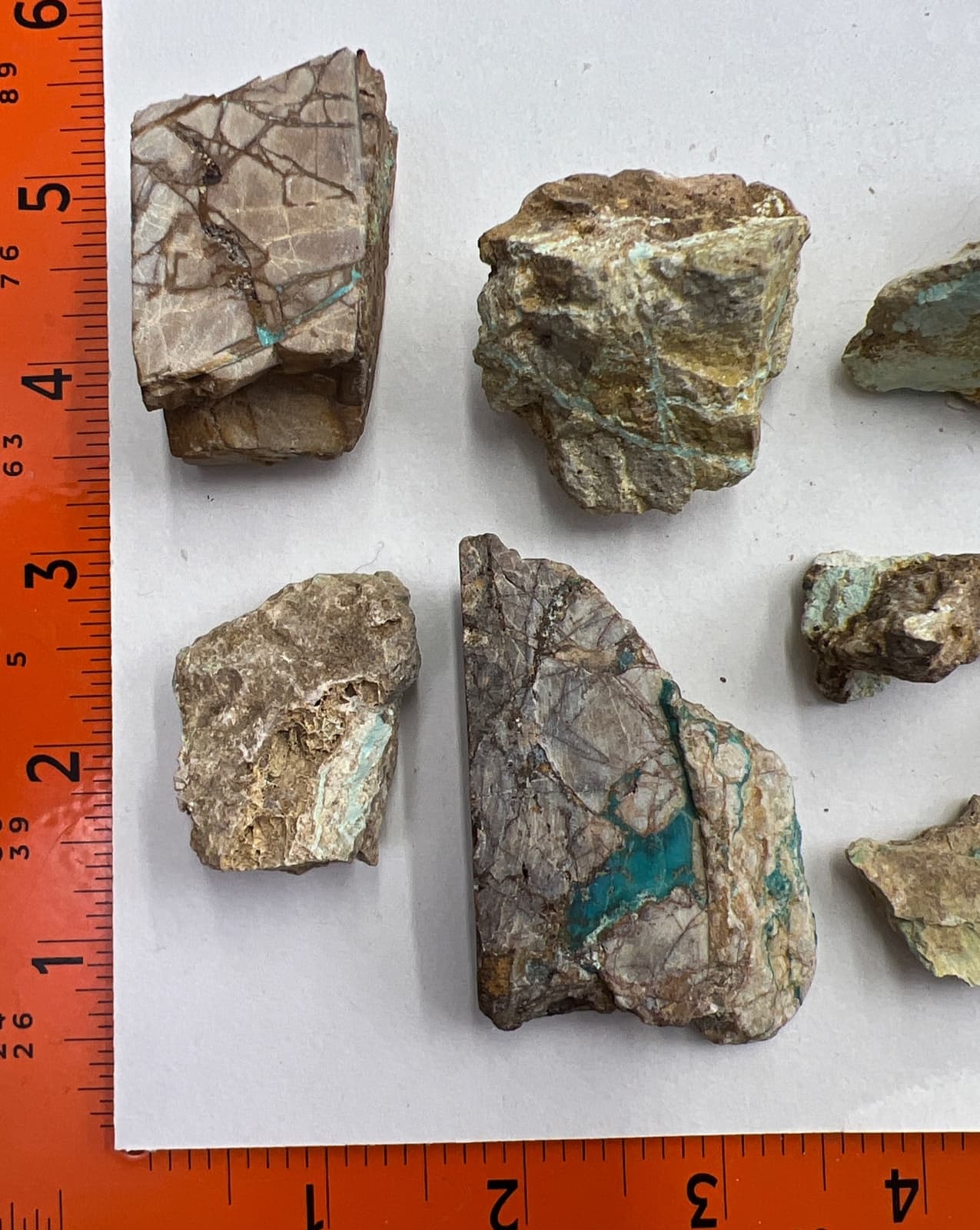 Turquoise Old Royston rough with matrix NATURAL no hardening (1,325  carats) 2