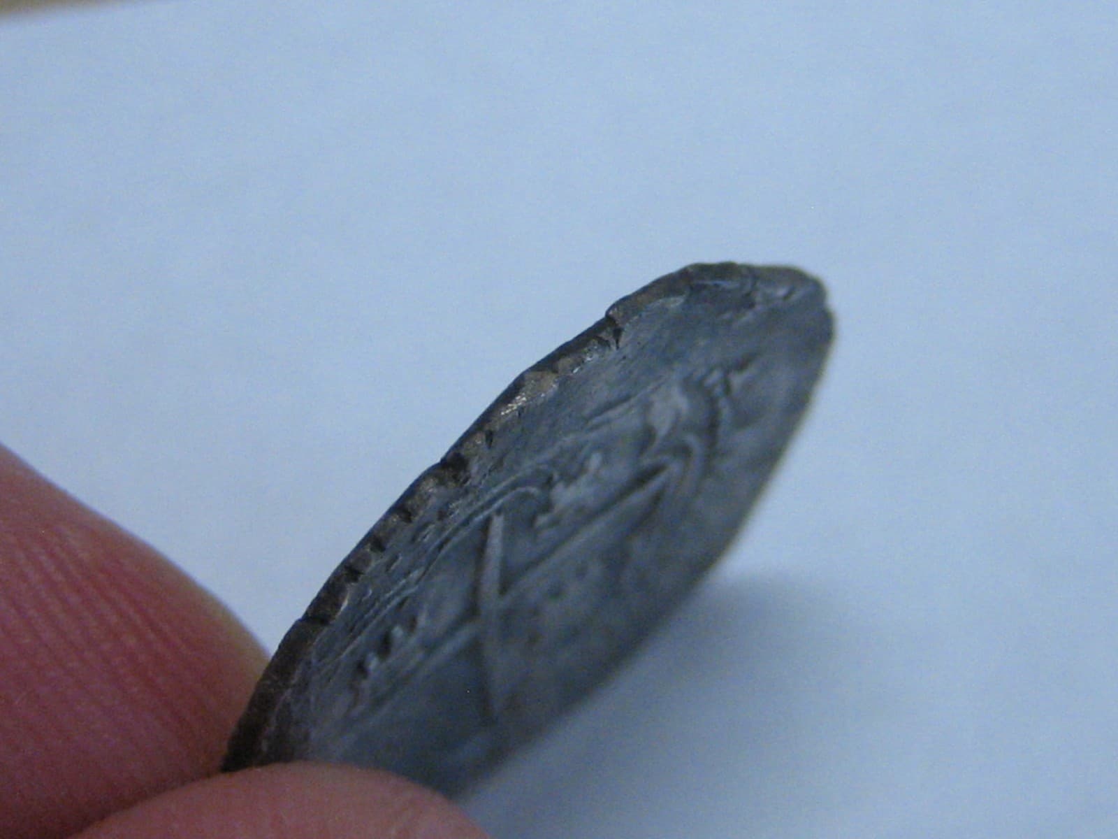 PHILIP II 1 REAL COB POTOSI ASSAYER B 1500s SPANISH COLONIAL ERA BOLIVIA 3