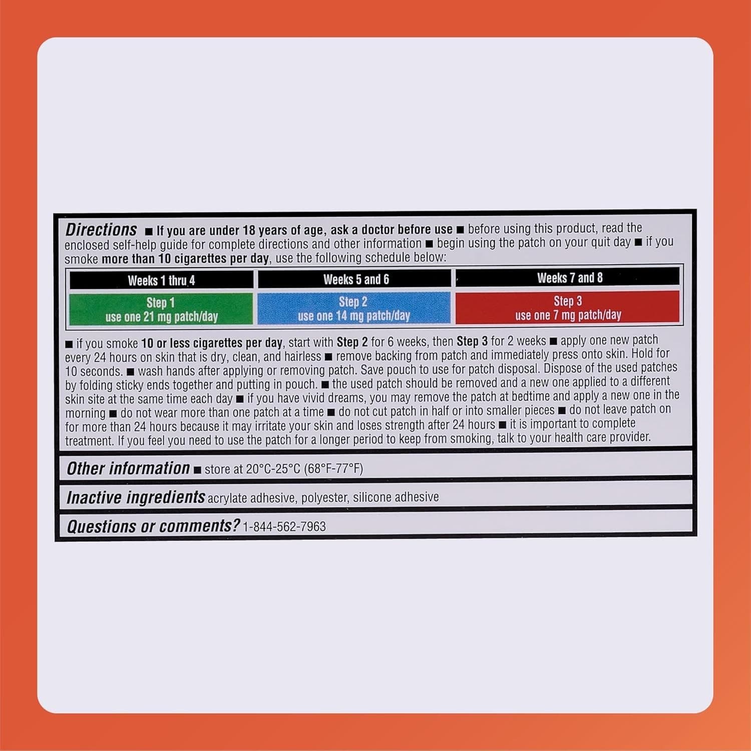 New 9 Pack Patches Rugby Clear Nicotine 21mg Transdermal System Patch Step1 US 6