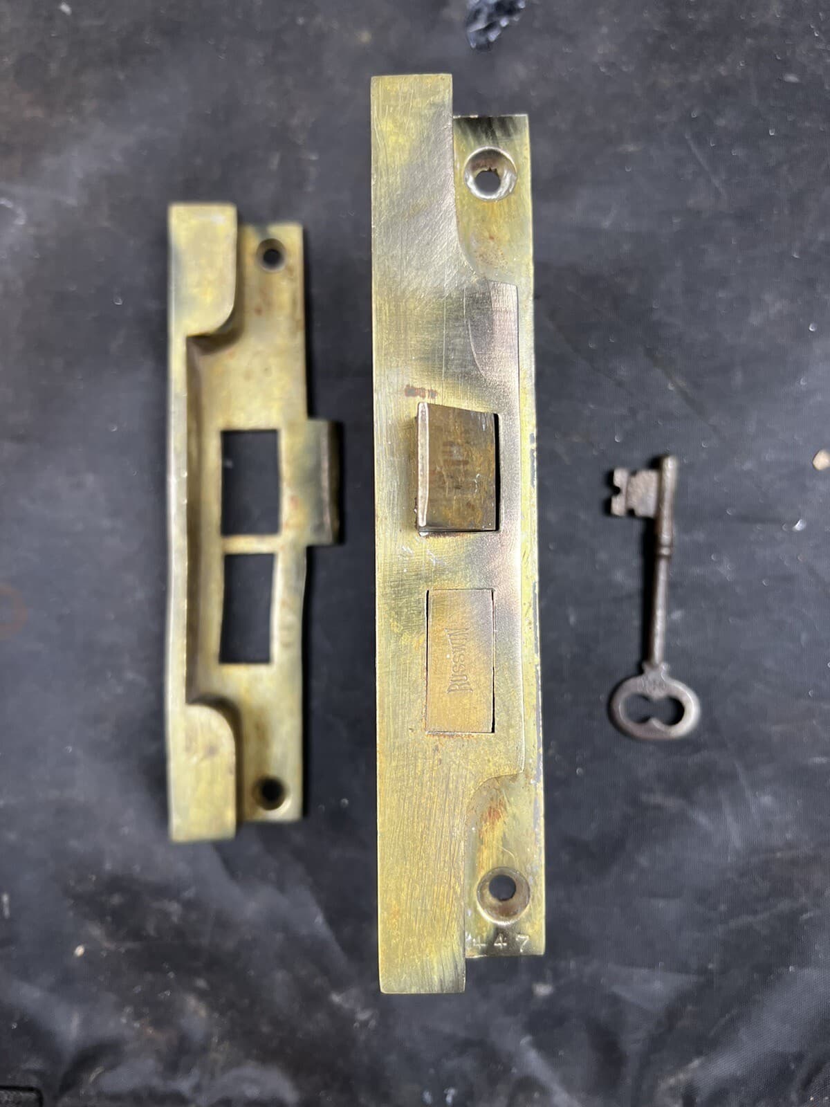 Russwin Rabbeted French Door Double Door Mortise Lock With Key RH