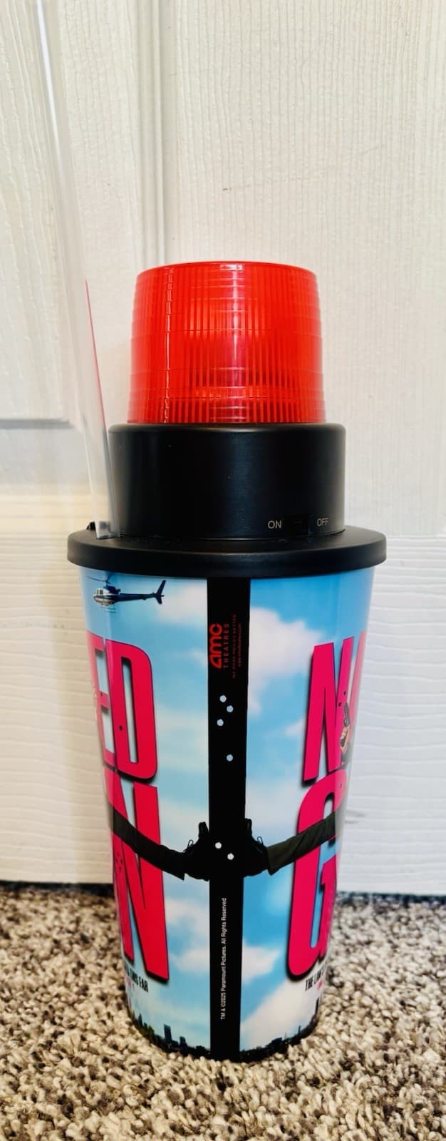 The Naked Gun 2025 Movie Collectible Sipper Cup w/ Light Up Siren AMC Theaters 4