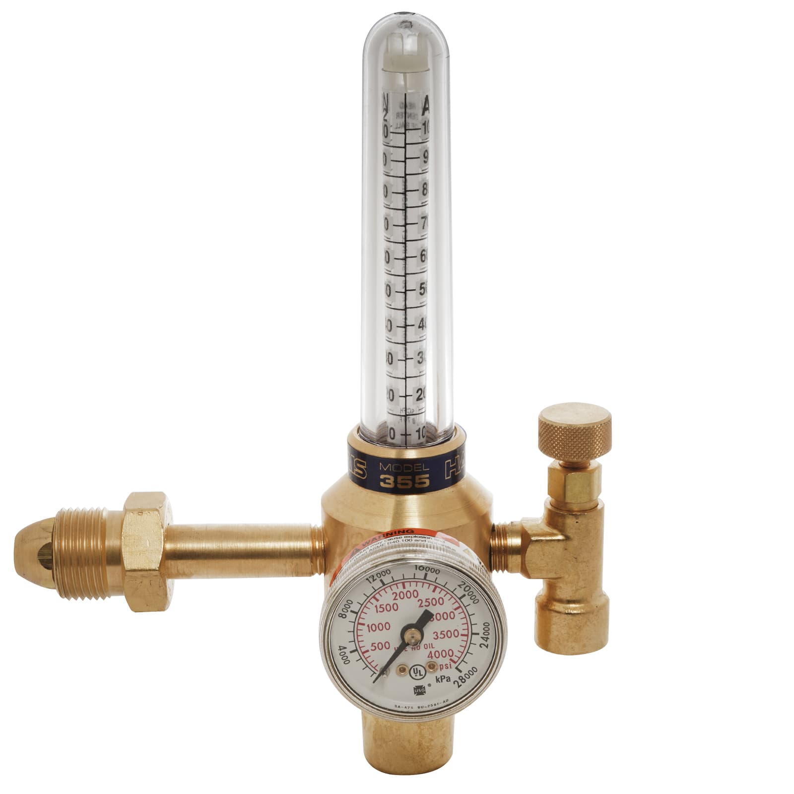 Harris 355-2 Nitrogen (Air) Flowmeter Regulator 355-2-N2/Air-580 - 3100207 3