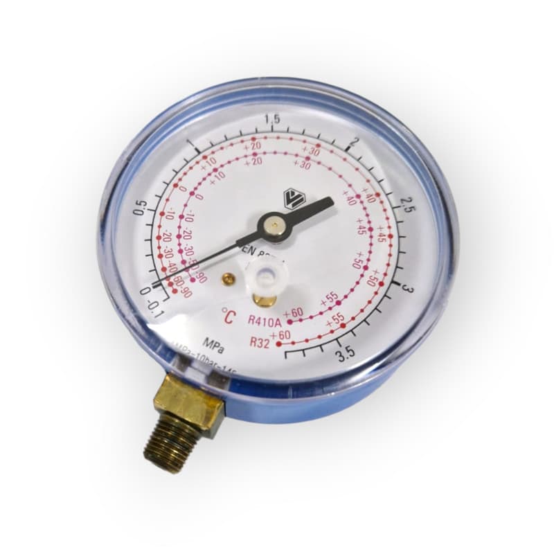 MANOMETER Ø 80 LOW PRESSURE 1/8 "NPT -1/35 GAS R410A R22 R32 AIR-CONDITIONING
