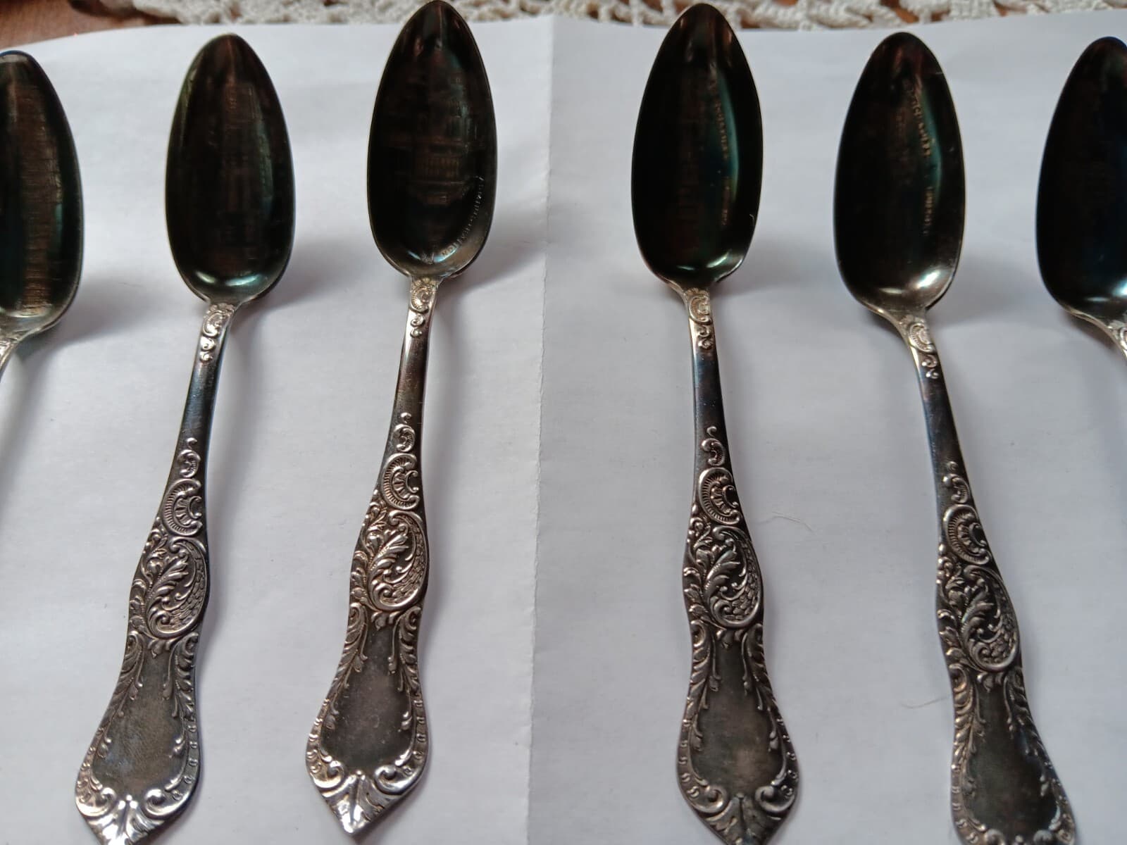 6 collector spoons Leonard MFG various government buildings 2
