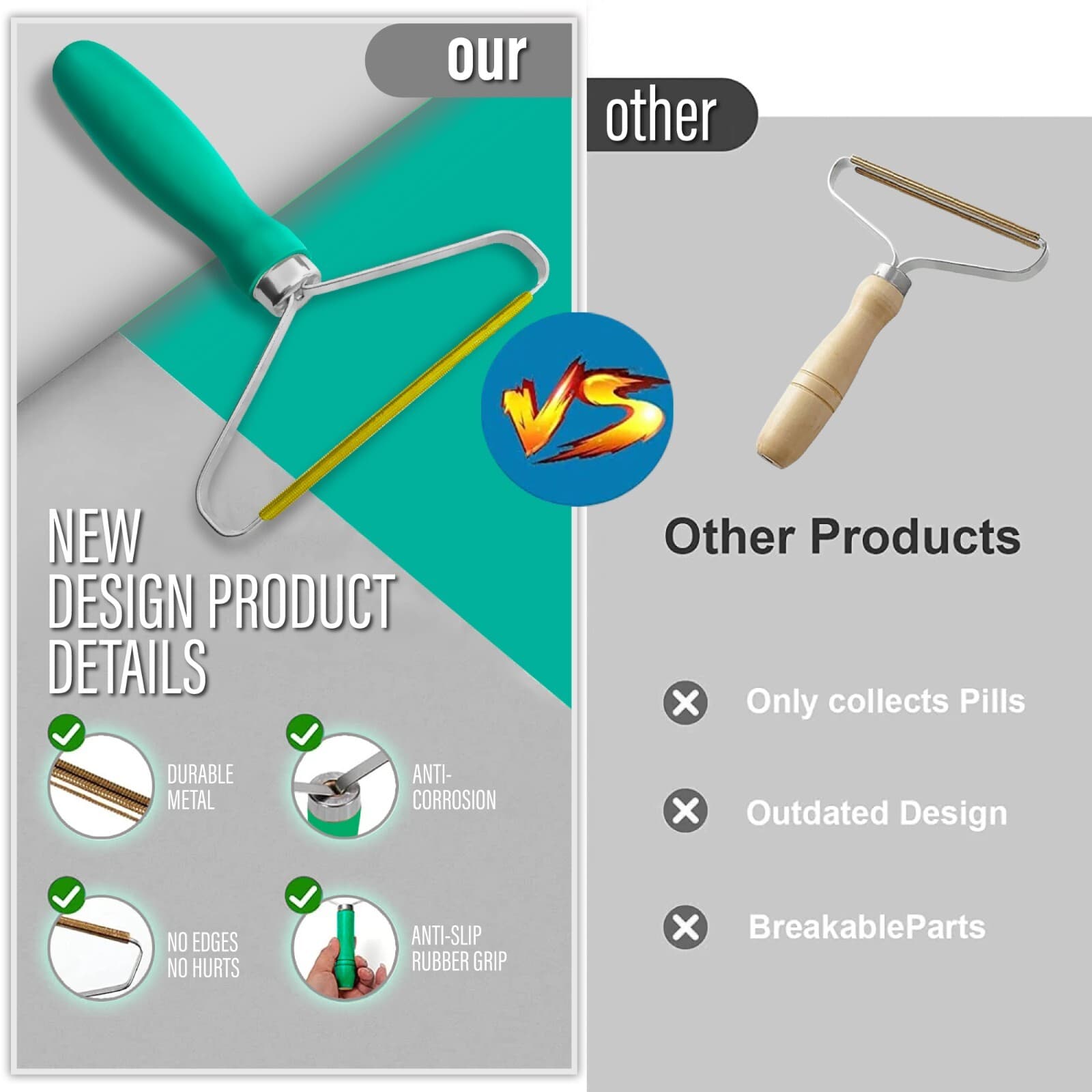 Reusable Lint Remover, Pet hair remover for Furniture, Couch, Carpet & Car 5