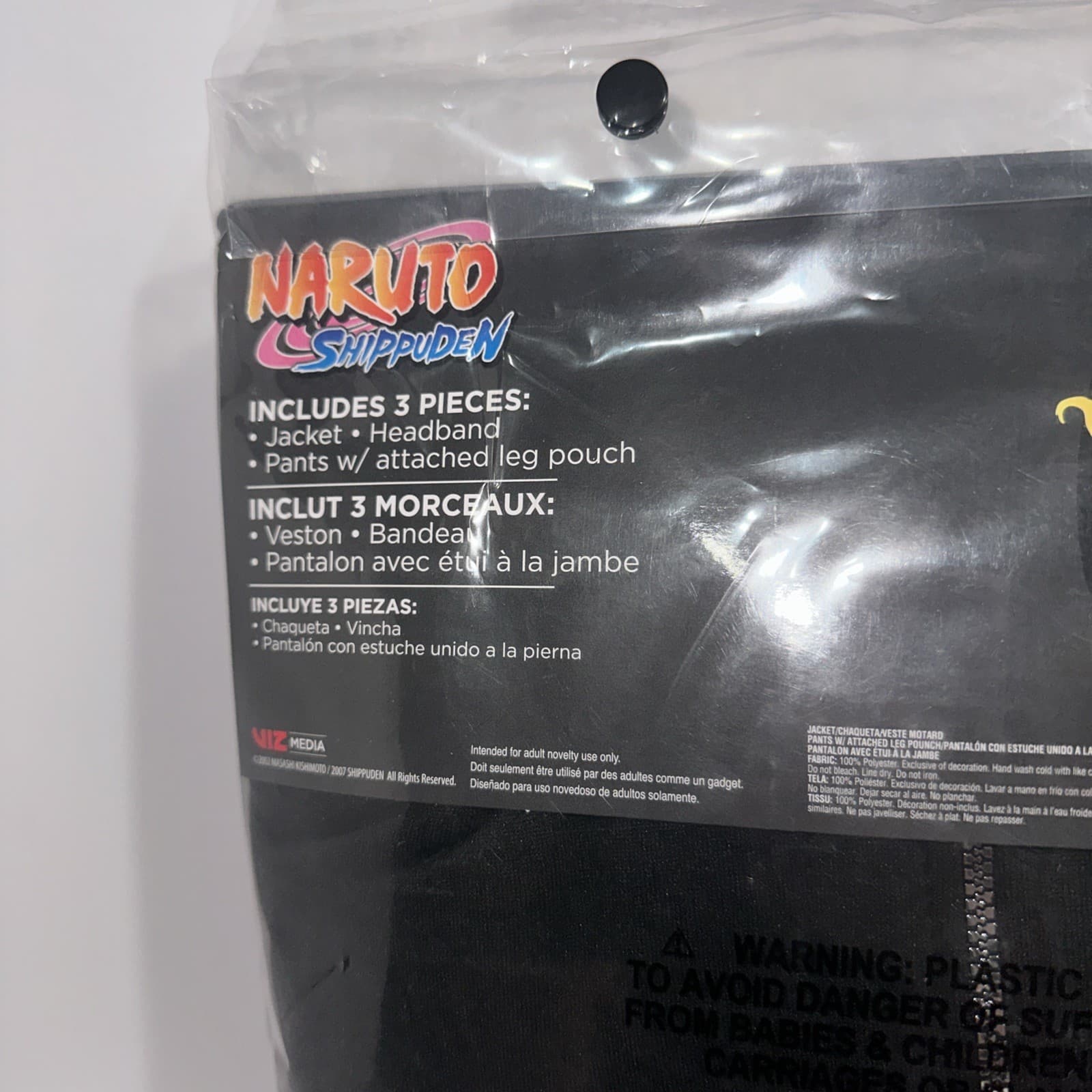 Naruto Shippuden Halloween Costume Adult Small/Medium Fits Up To Size 42 6