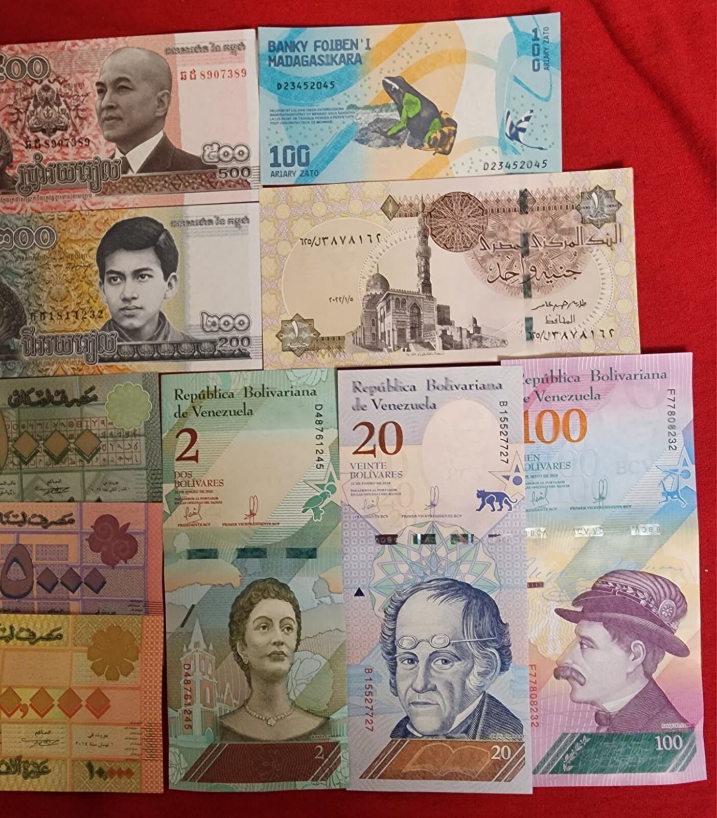 Uncirculated Lot of 10 Different Foreign PAPER MONEY BANKNOTES WORLD CURRENCY 3