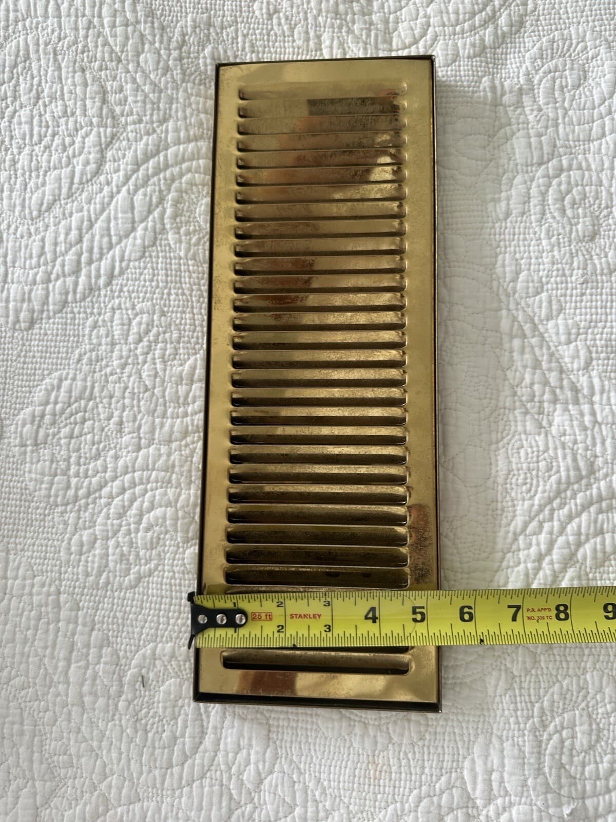 Micro Matic 15" SS/PVD Brass Surface Mount Drain Tray, Bar/Beer Drain Custom Sz 2