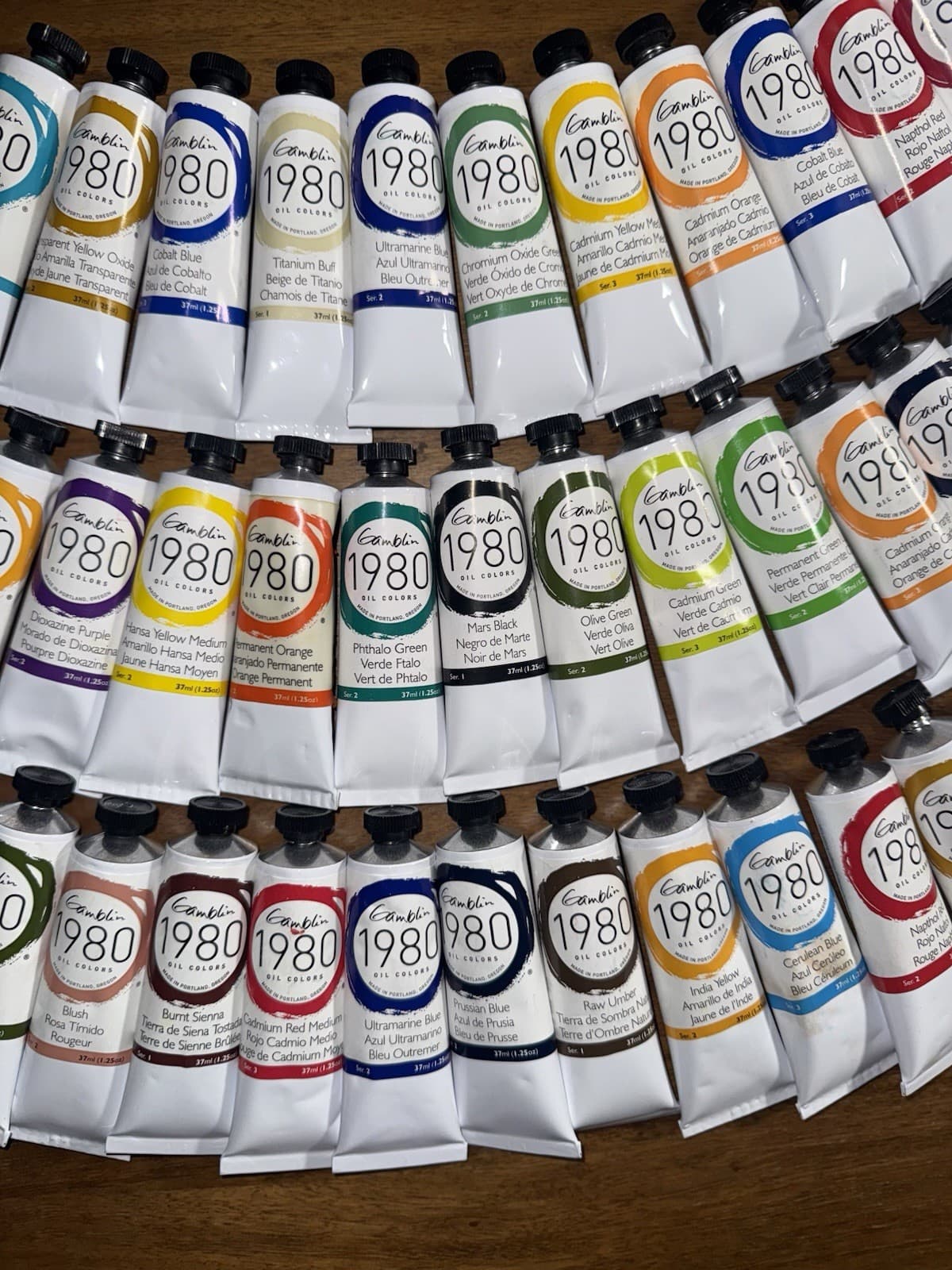 LOT of 51 GAMBLIN 1980 OIL COLORS PAINT 37 mL.TUBES ALL NEW/HIGH SERIES/L@@K!!! 3