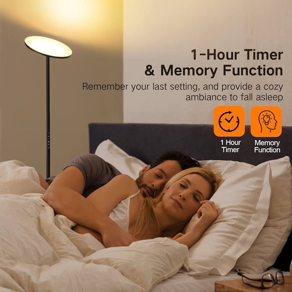  Floor Lamp, 30W/3000LM LED Modern Torchiere Sky Lamp, Super Bright Dimmable  6