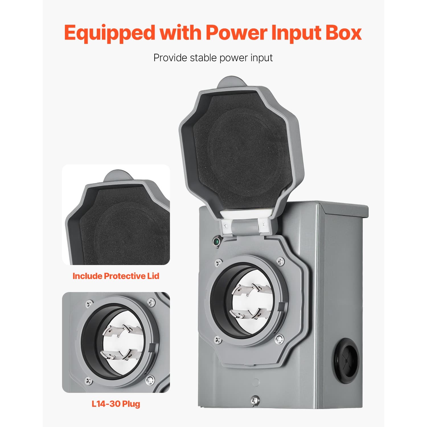 Manual Transfer Switch 30A Generator Transfer Switch Kit NEMA 3R 7500W 6