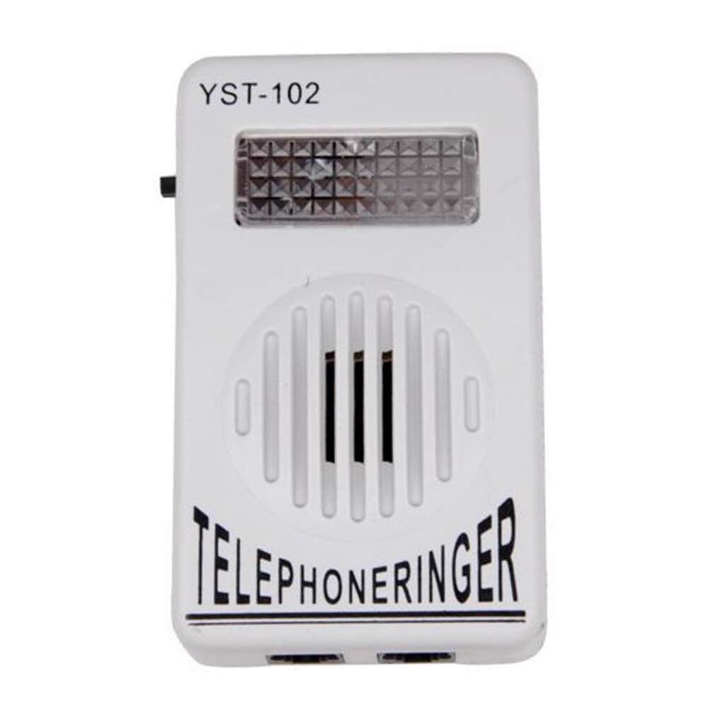 Extra-Loud Ringer Sound Telephone Ringer Amplifier Strobe Light Flasher Bell G 3