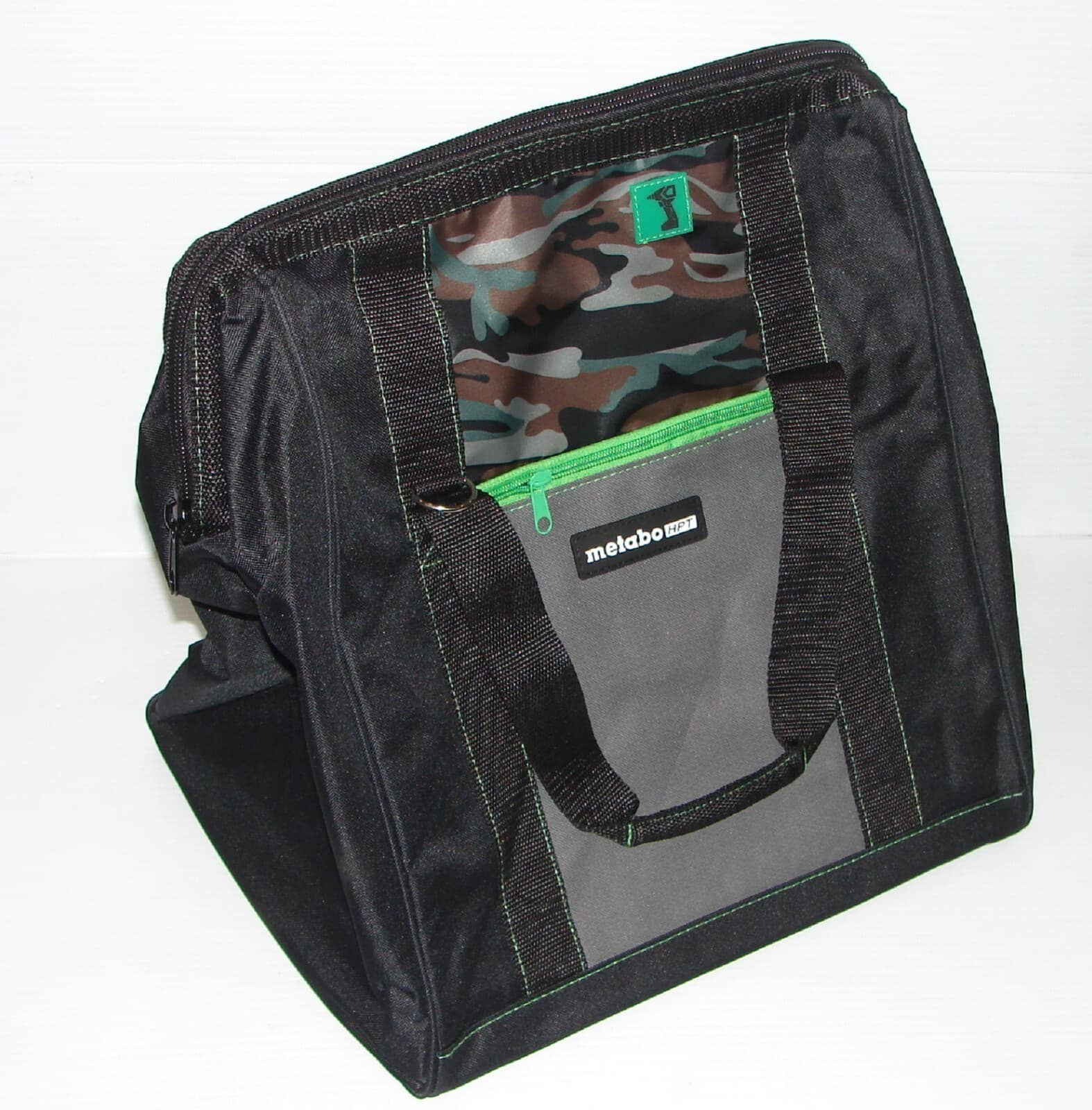 Metabo 372294M HPT 14X11X14" Inside dims Contractor Canvas Tool Bag - Black/Camo 2