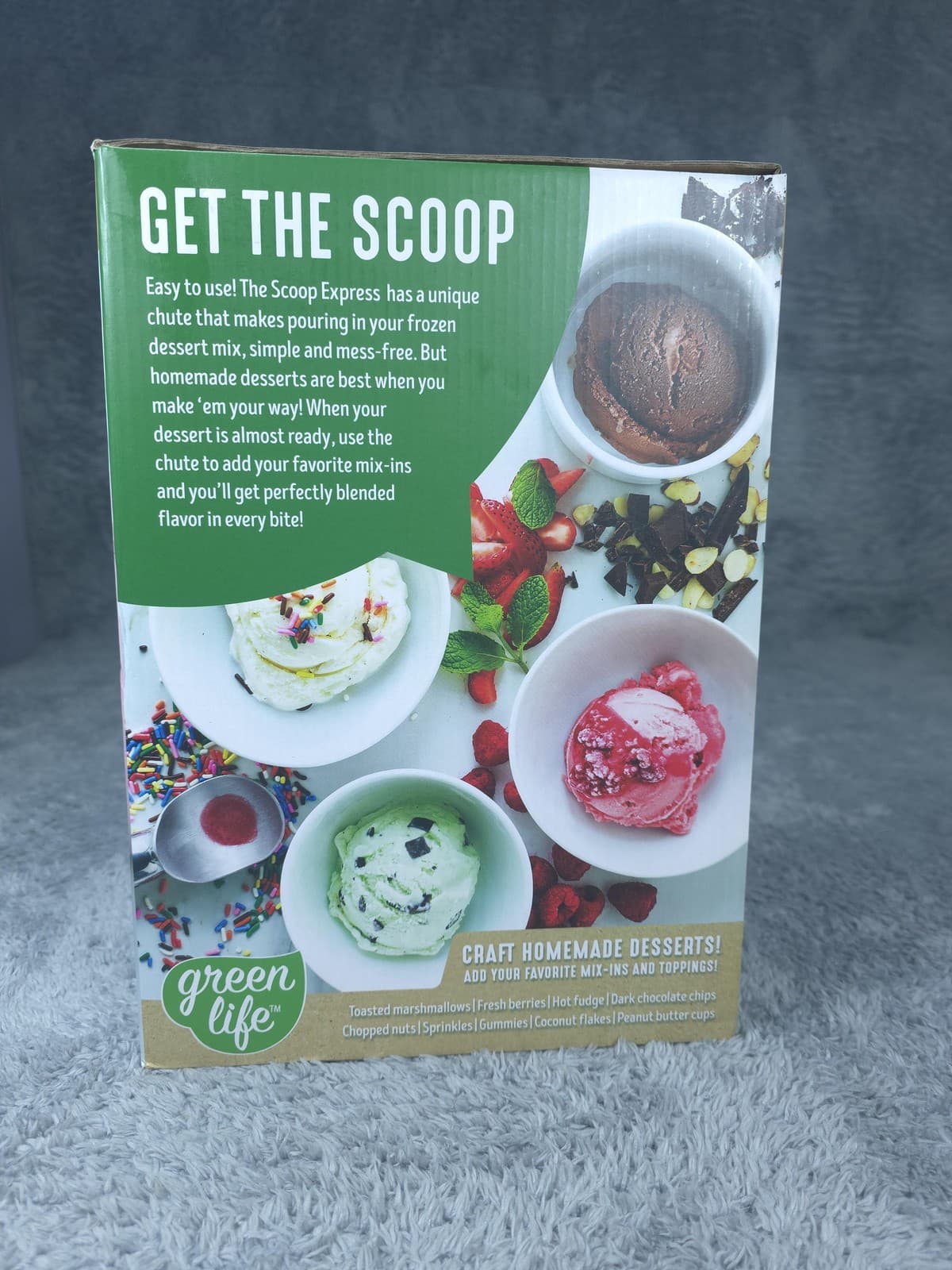 GreenLife Scoop Express Ice Cream Maker 1.5QT Pink Sorbet Frozen Yogurt New Box 2