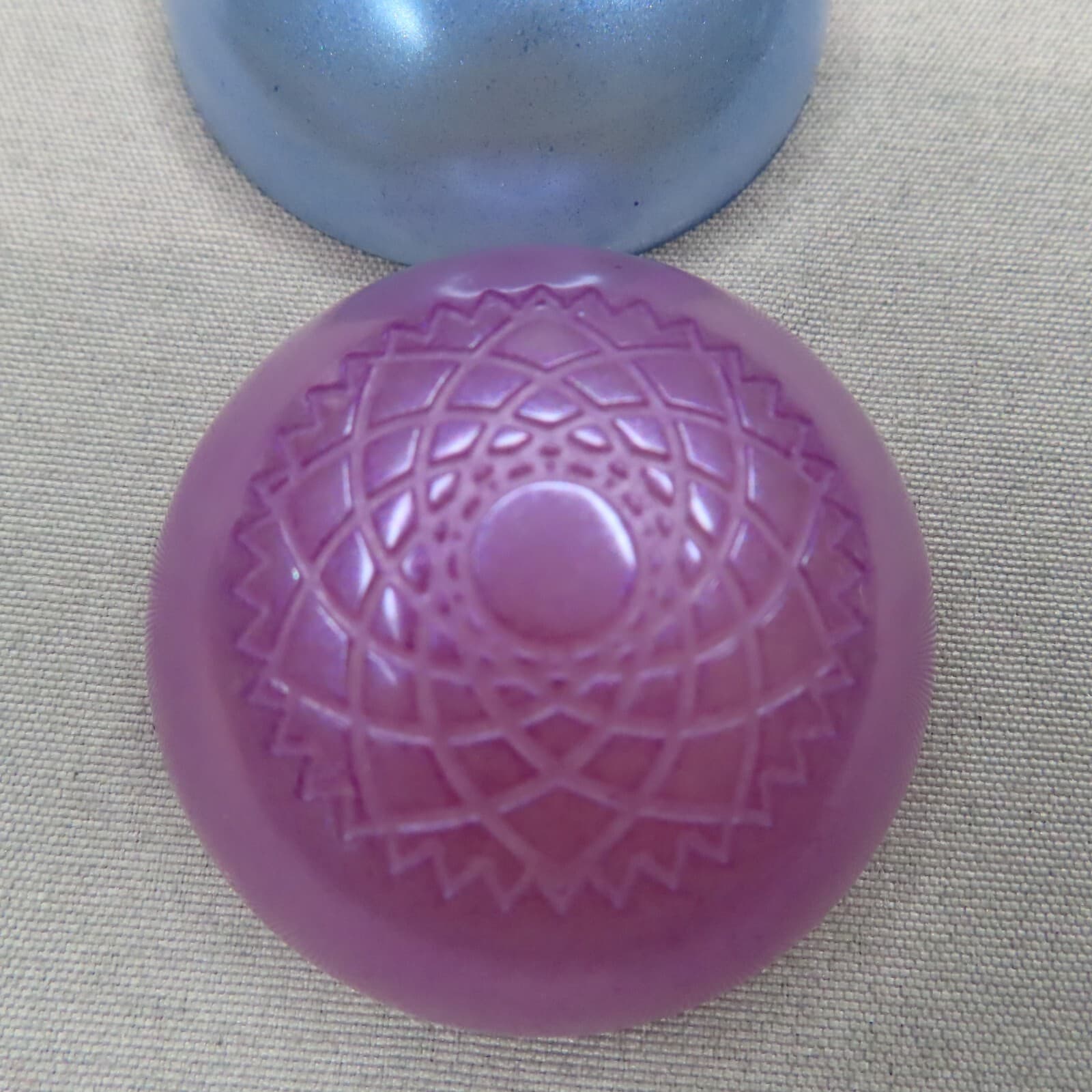 SANSKRIT Chakra Stones Set of 7 Round Dome Resin Wiccan Pagan Hindu Meditation 2