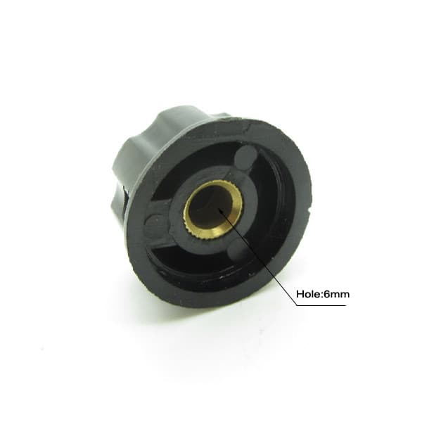 10 x Rotary Potentiometer Pot Knob Cap for 6mm Shaft + Counting Dial 0-100 Scale 5