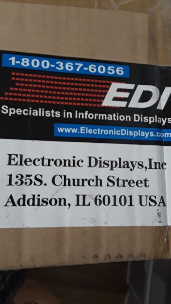 Electronics Display Inc model:EDV111-7120-MC ELECTRONIC DIGITAL DISPLAY (New) 4