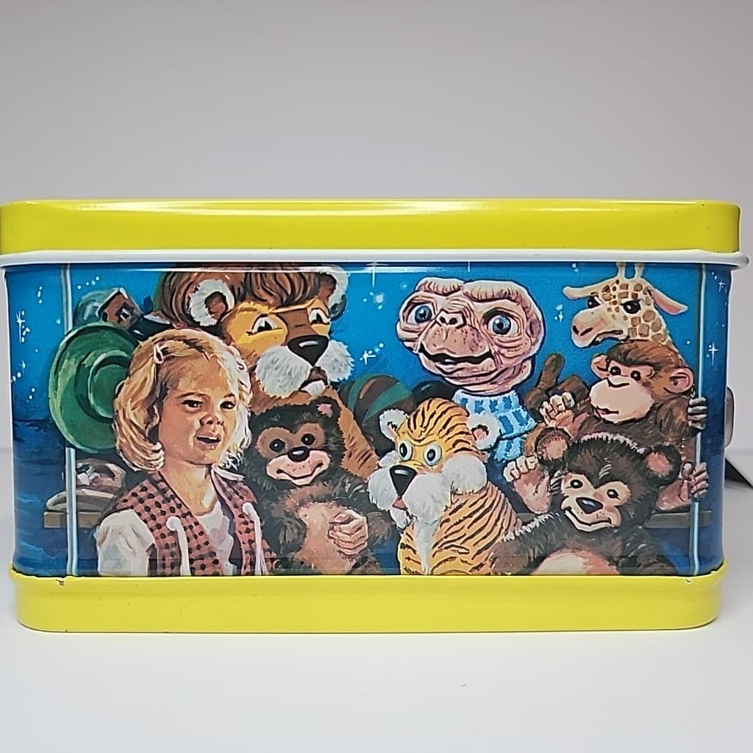 Vtg 1982 E.T. The Extra-Terrestrial Metal Lunchbox w/ Tags Complete w/ Thermos 2