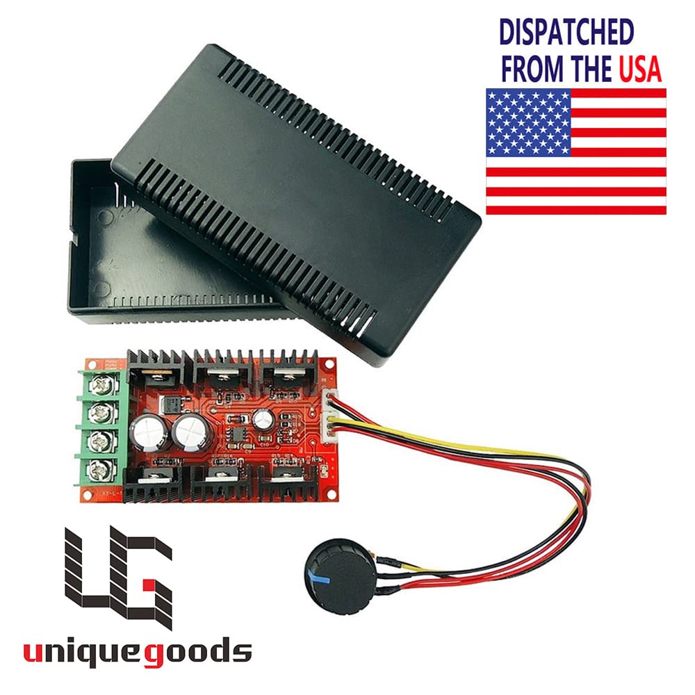 PWM DC Motor Speed Controller Adjustable Variable Switch HHO Driver 12V 24V 48V 2